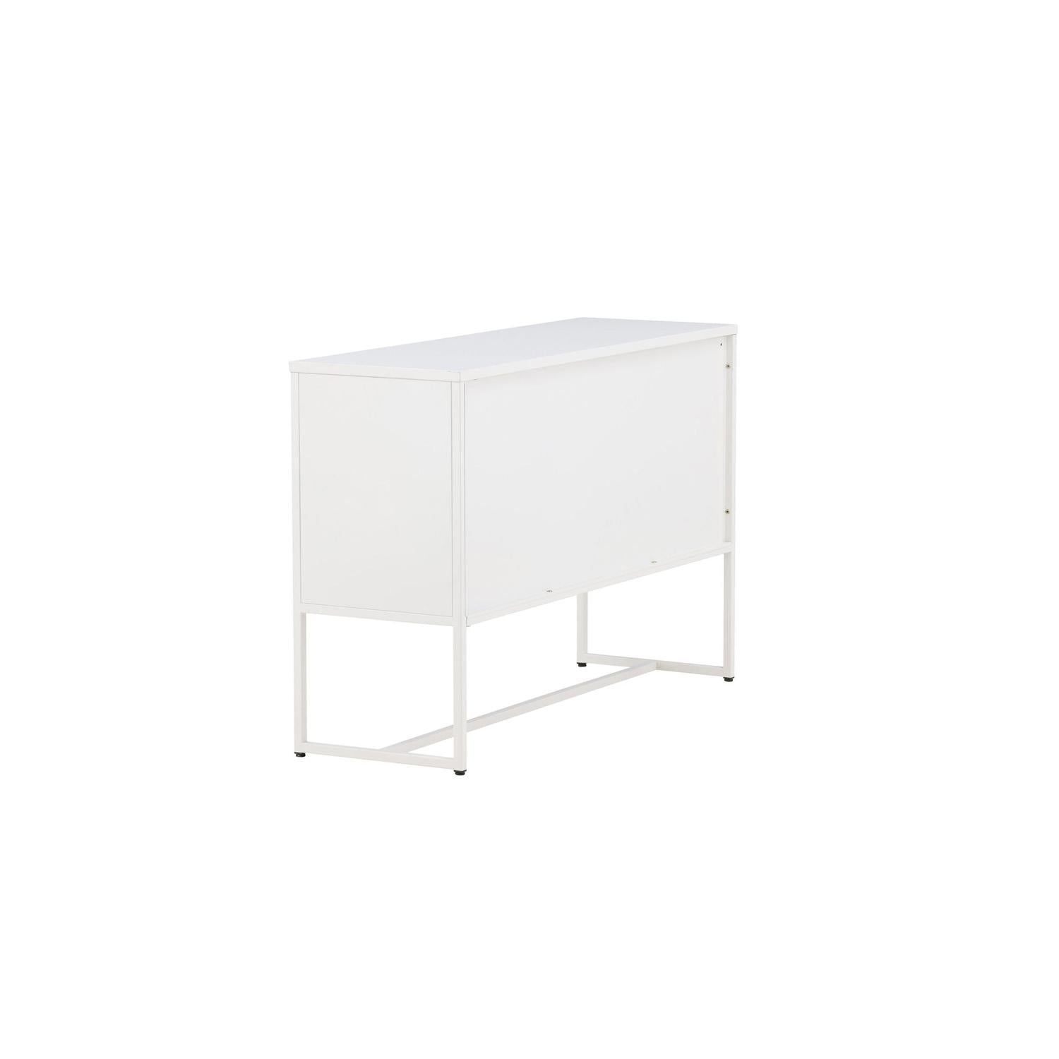 Sideboard Malla aus Metall 120cm - Weiß-Sideboards-Venture Home-le canapé