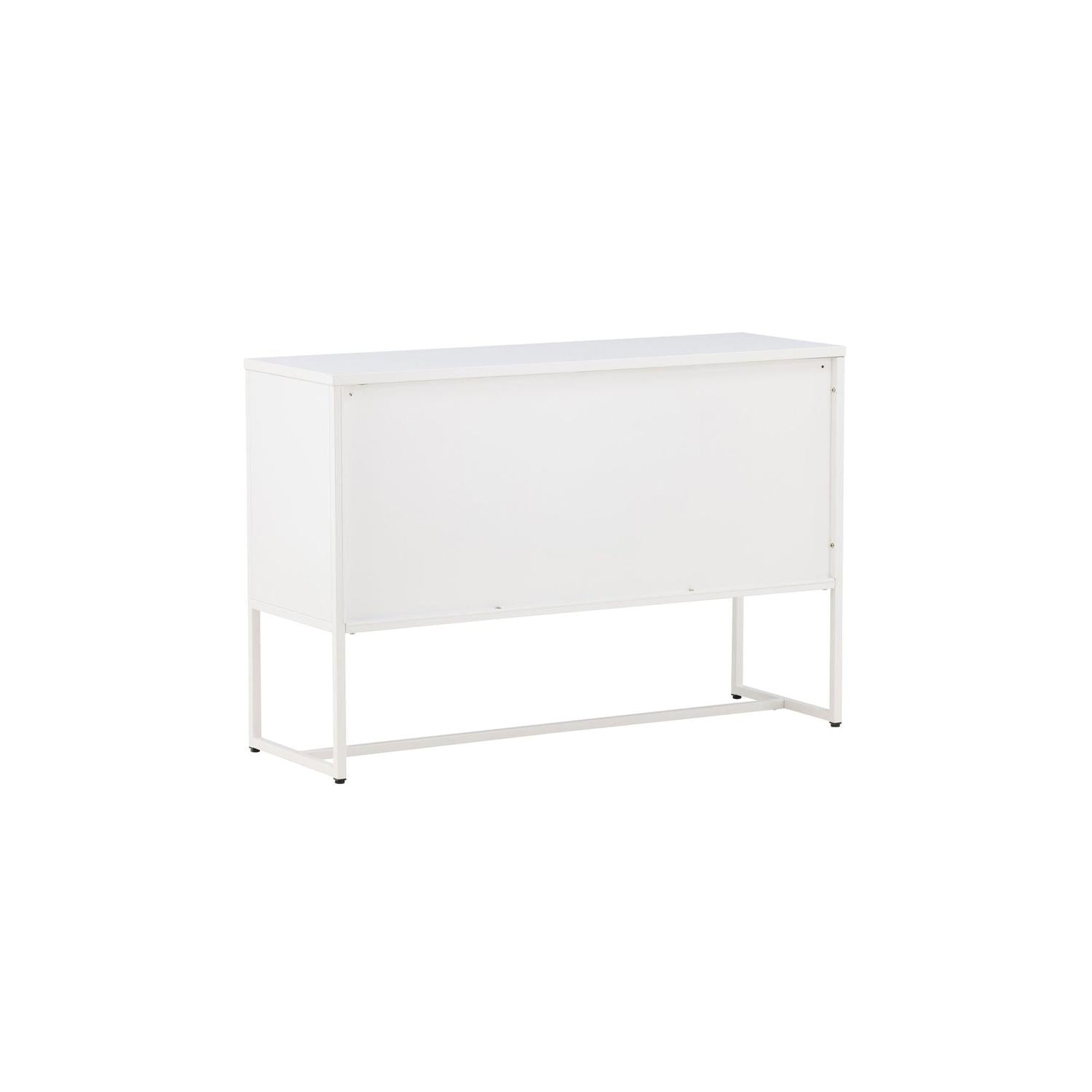 Sideboard Malla aus Metall 120cm - Weiß-Sideboards-Venture Home-le canapé