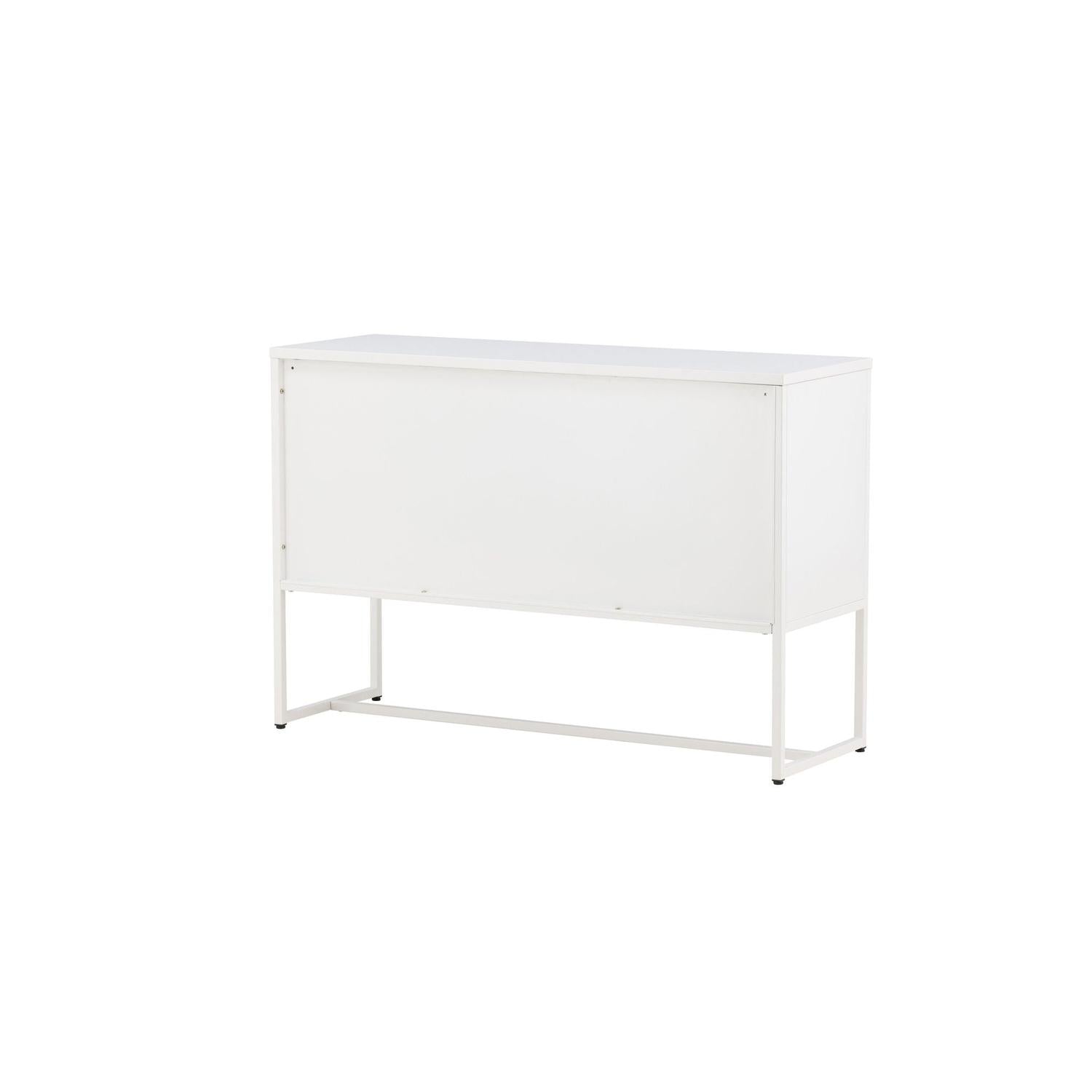Sideboard Malla aus Metall 120cm - Weiß-Sideboards-Venture Home-le canapé