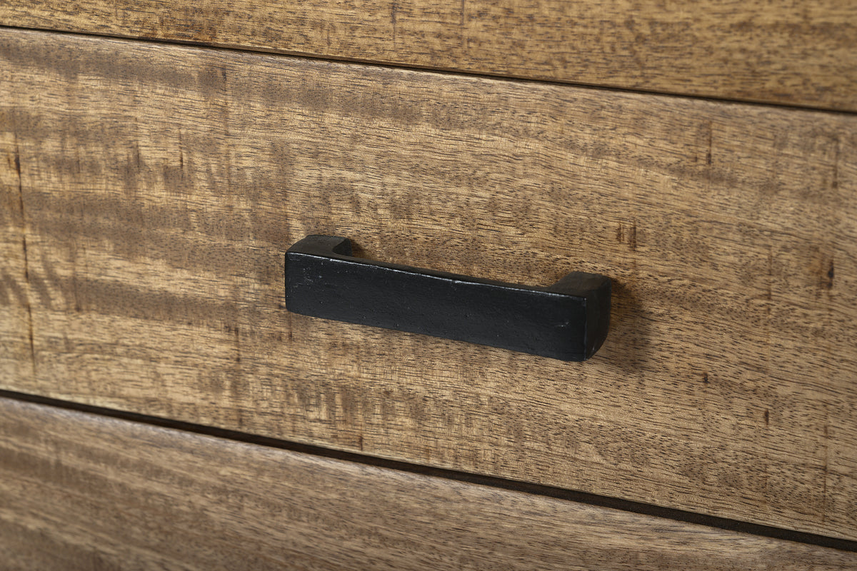 Sideboard Nairobi aus Mangoholz 180cm - Braun-Sideboards-Livingfurn-le canapé