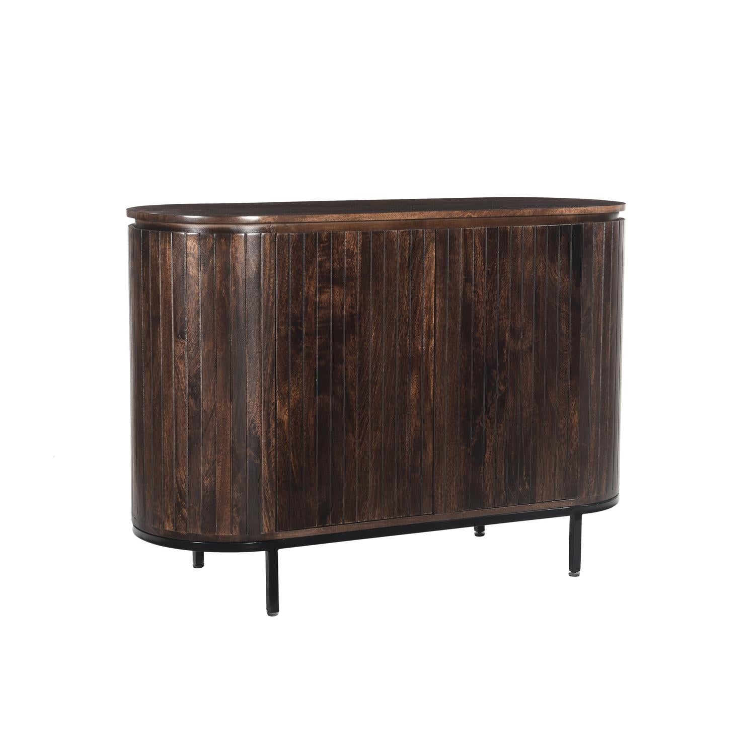 Sideboard Noor aus Mangoholz 115cm - Dunkelbraun-Sideboards-Livingfurn-le canapé