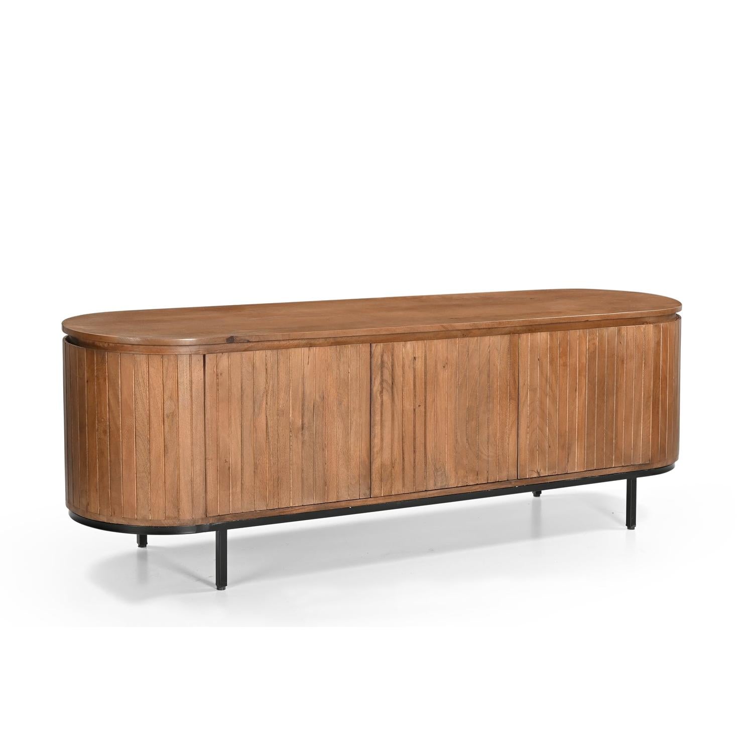 Sideboard Noor aus Mangoholz 170cm - Hellbraun-Sideboards-Livingfurn-le canapé