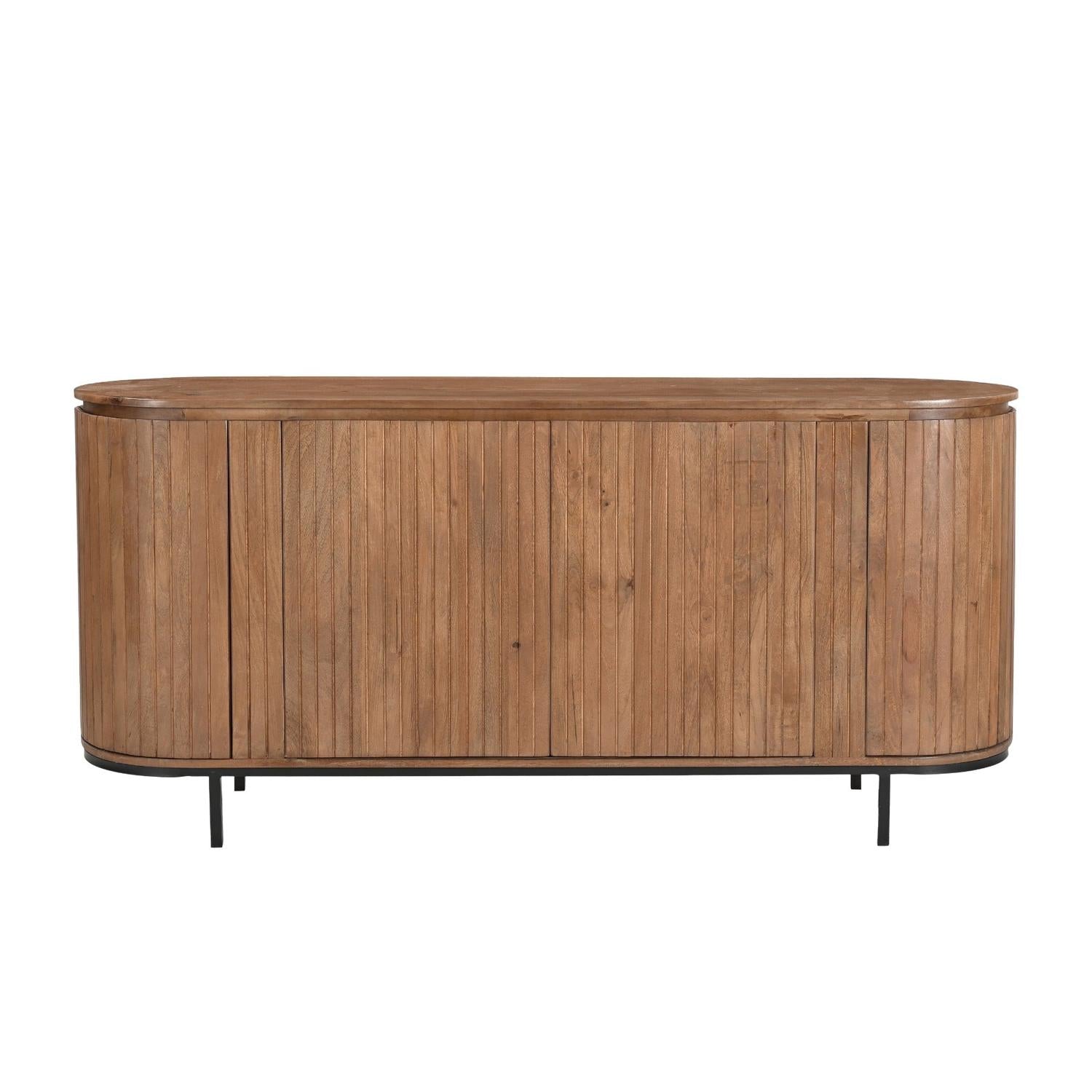 Sideboard Noor aus Mangoholz 170cm - Hellbraun-Sideboards-Livingfurn-le canapé