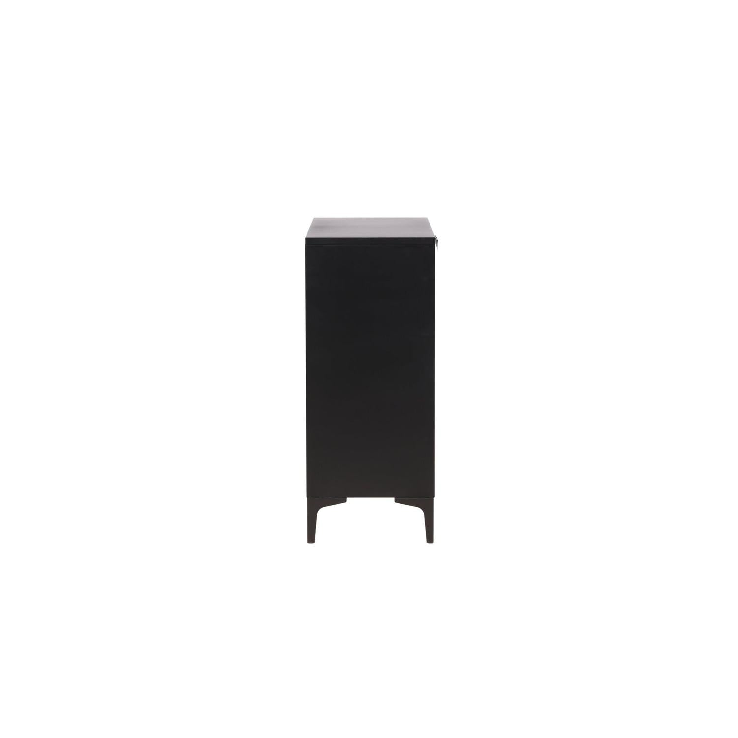 Sideboard Piring 110cm - Schwarz-Sideboards-Venture Home-le canapé