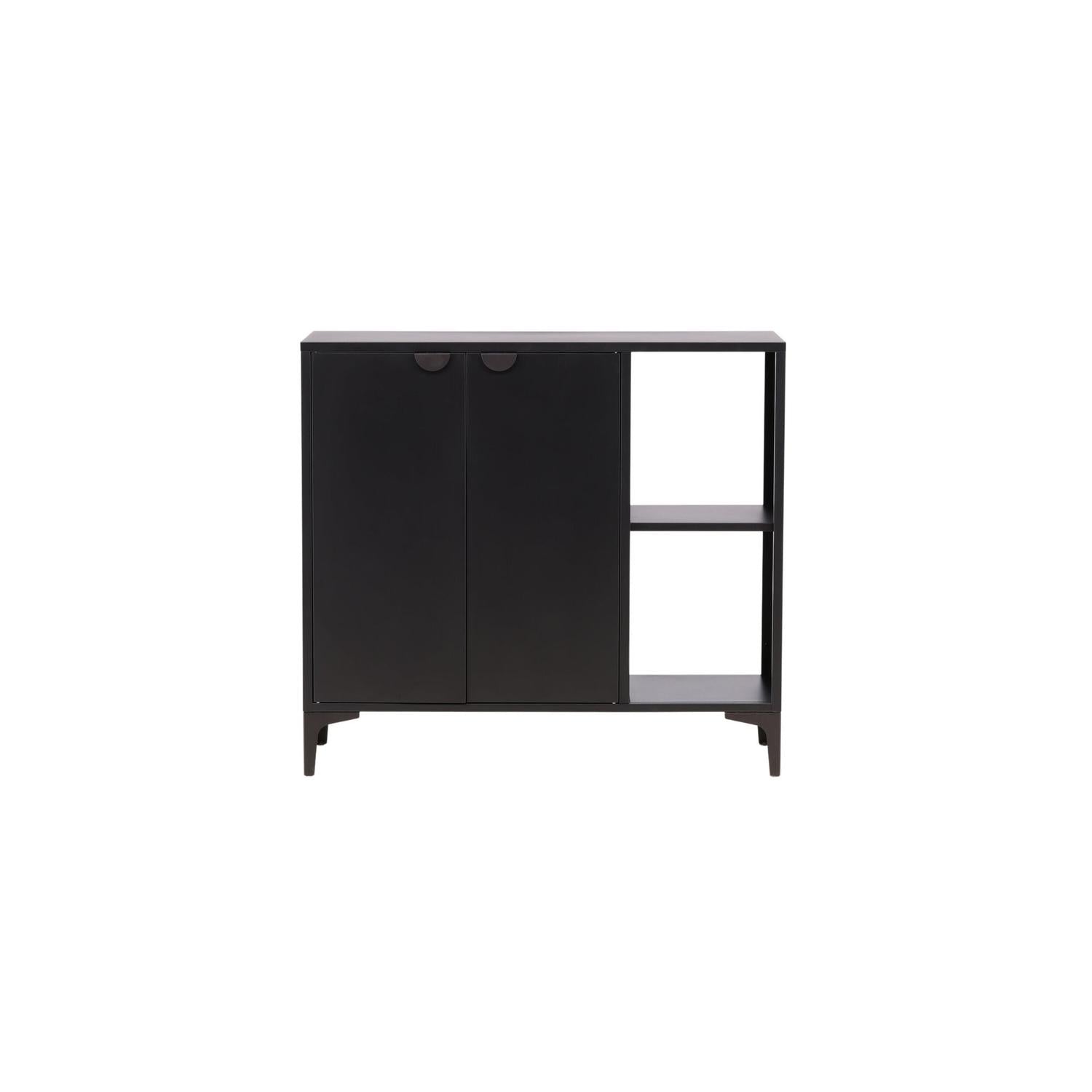 Sideboard Piring 110cm - Schwarz-Sideboards-Venture Home-le canapé