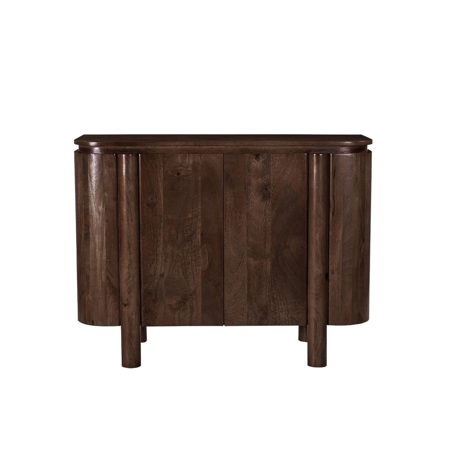 Sideboard Salano aus Mangoholz - Dunkelbraun-Sideboards-Livingfurn-le canapé