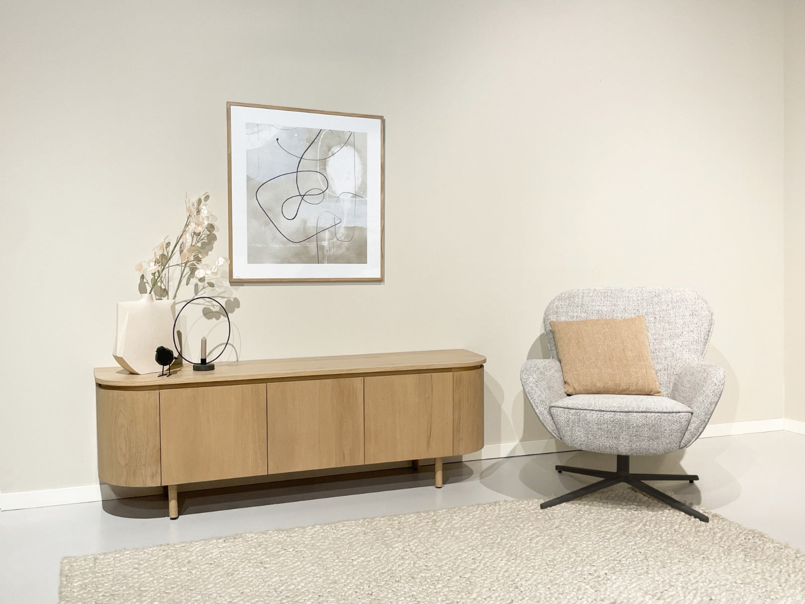 Sideboard Tobago 170cm - Hellbraun-Sideboards-Livingfurn-le canapé