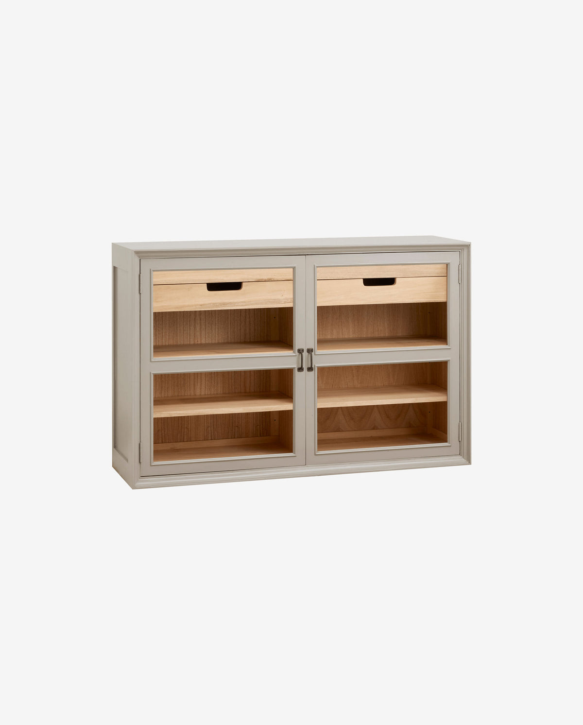 Sideboard Viva aus Gmelina Holz mit 2 Türen - Grau-Sideboards-Nordal A/S-le canapé