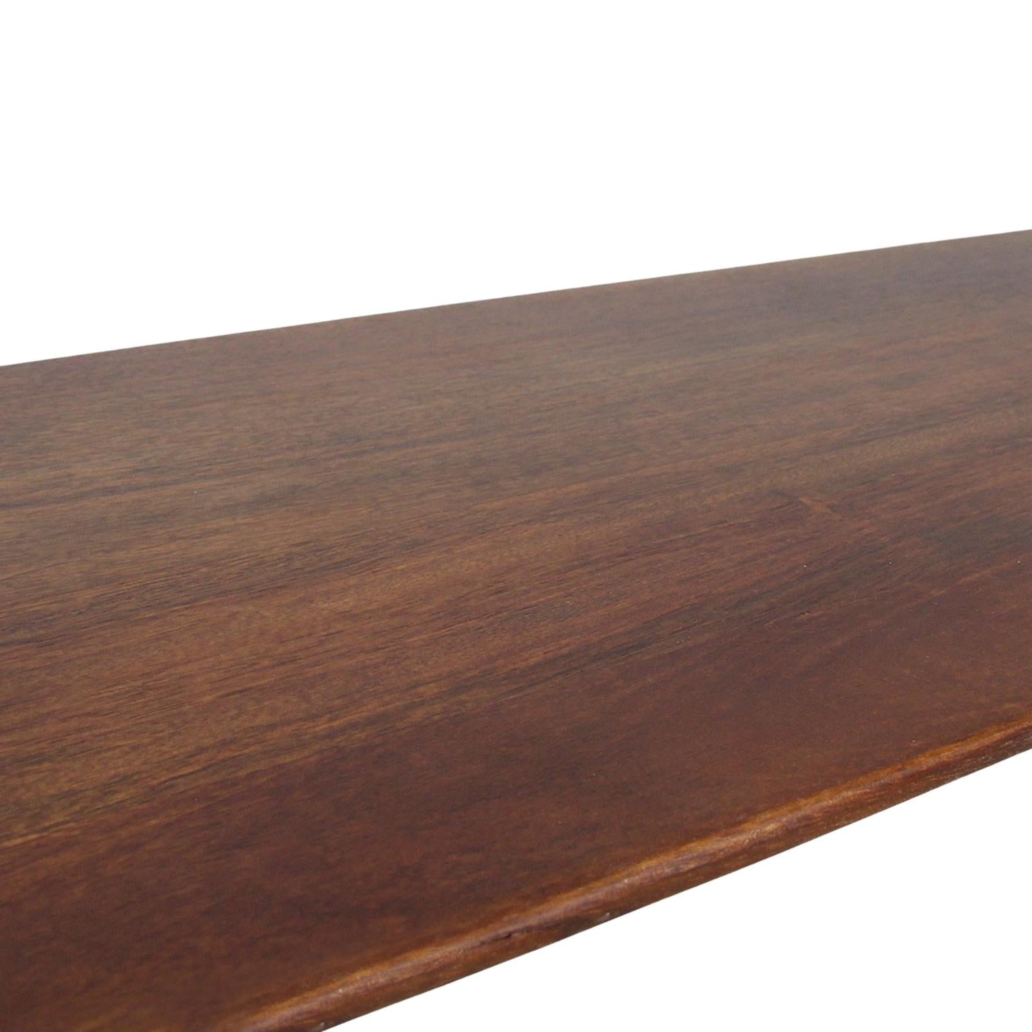 Sitzbank Bullnose aus Mangoholz 180cm - Dunkelbraun-Bänke-Raw Materials-le canapé