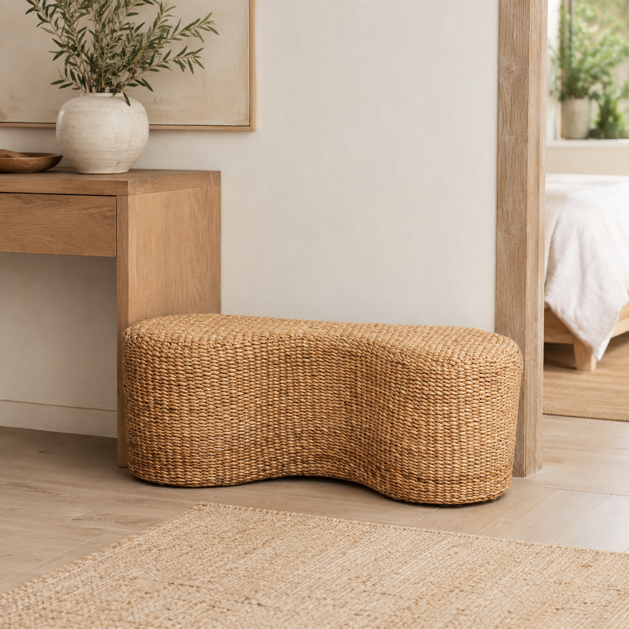 Sitzbank Seagrass 120cm - Sandbraun-Bänke-Pole to Pole-le canapé