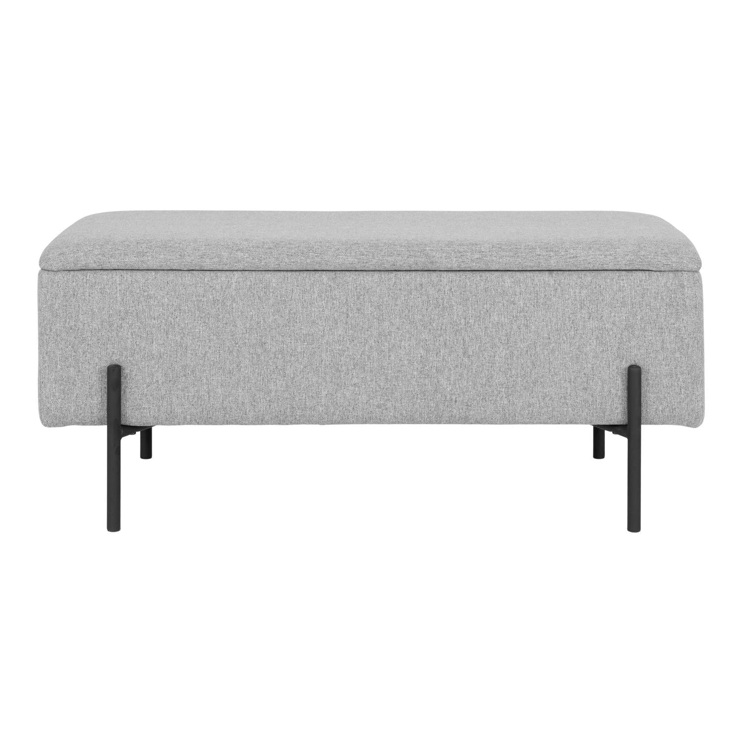 Sitzbank Watford mit Stauraum 95cm - Grau-Bänke-House Nordic-le canapé
