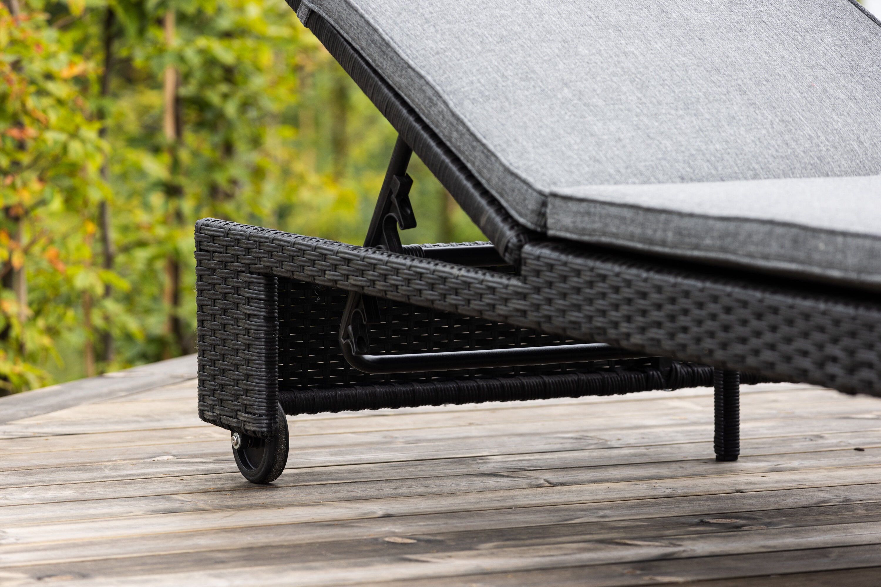 Sonnenliege London aus Polyrattan - Grau-Sonnenliegen-Venture Home-le canapé