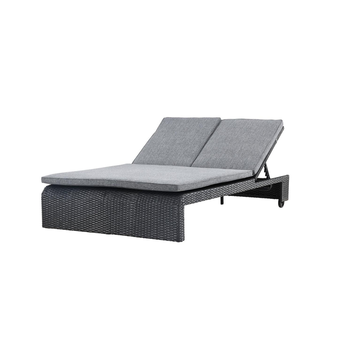 Sonnenliege London aus Polyrattan - Grau-Sonnenliegen-Venture Home-le canapé