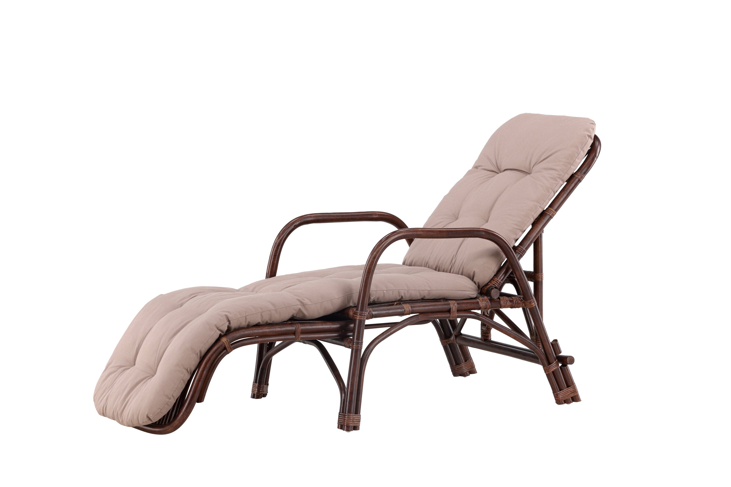 Sonnenliege Nella aus Rattan - Dunkelbraun-Sonnenliegen-Venture Home-le canapé
