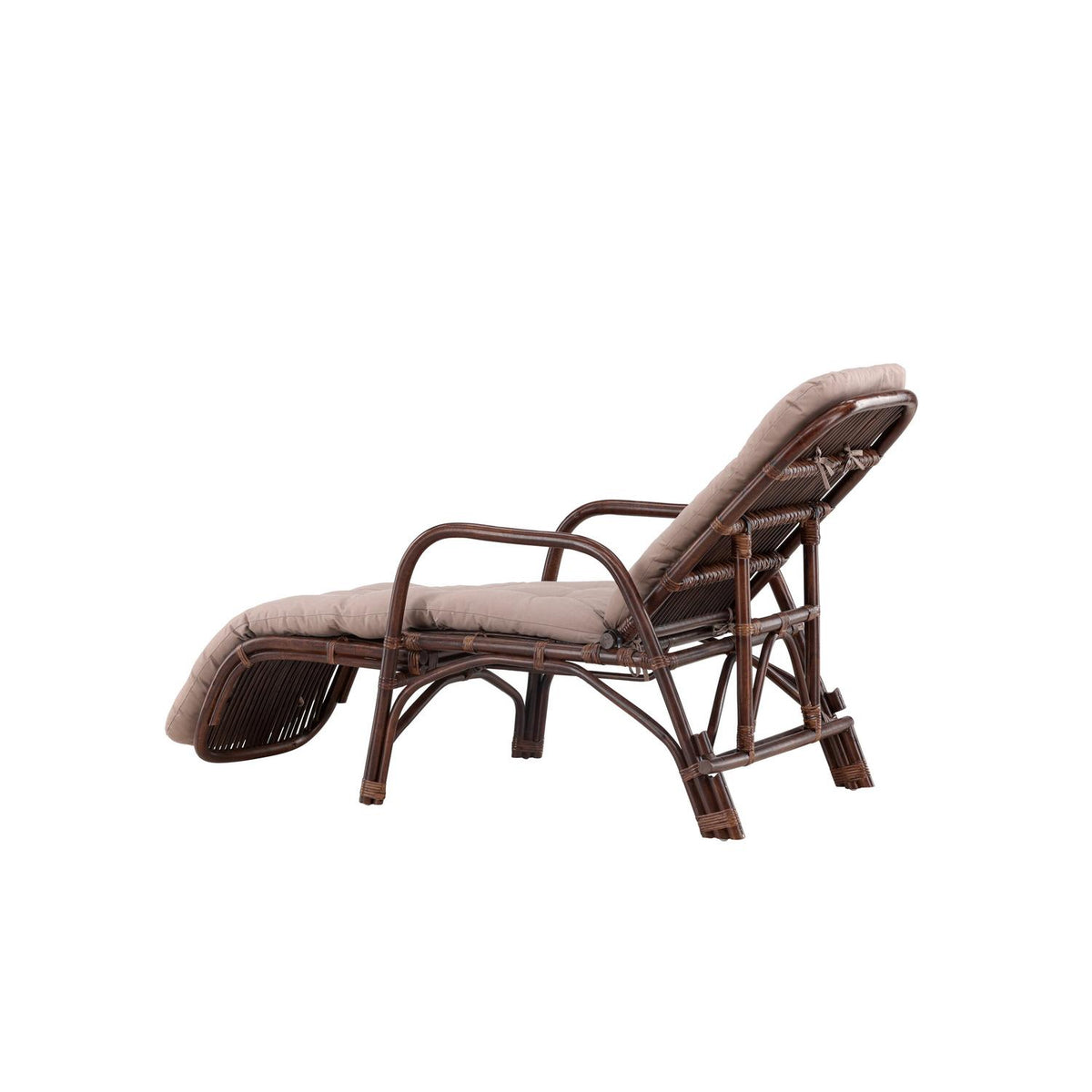 Sonnenliege Nella aus Rattan - Dunkelbraun-Sonnenliegen-Venture Home-le canapé
