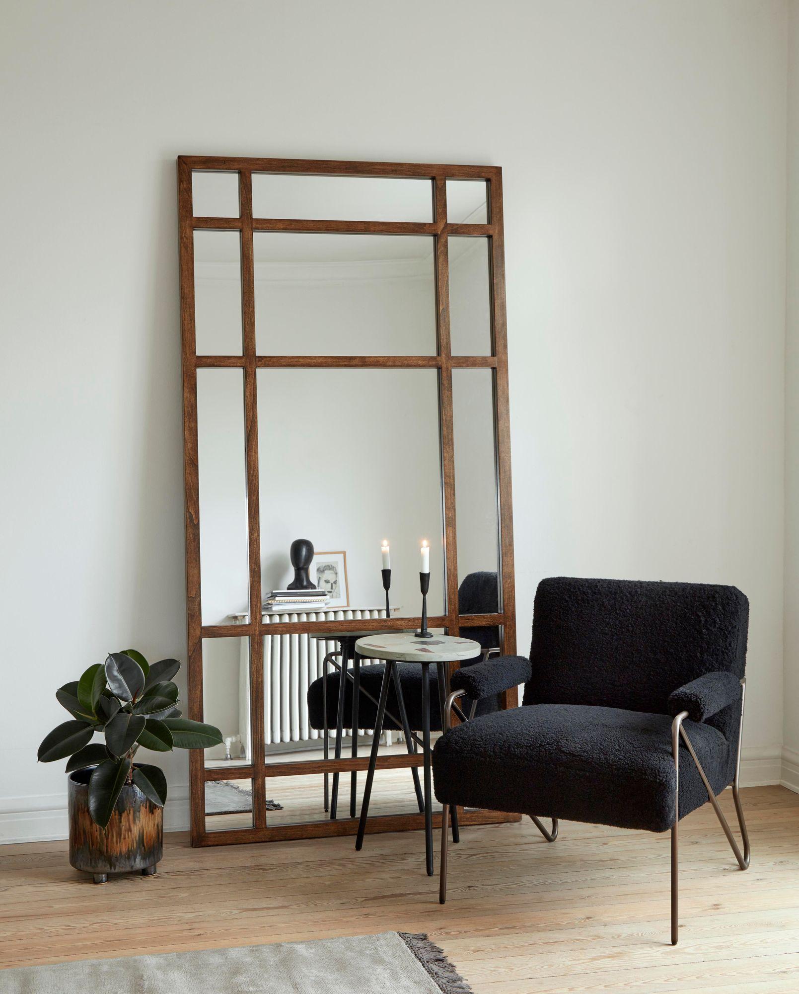 Spiegel SPIRIT 203cm – gebeiztes Birkenholz-Ganzkörperspiegel-Nordal A/S-le canapé