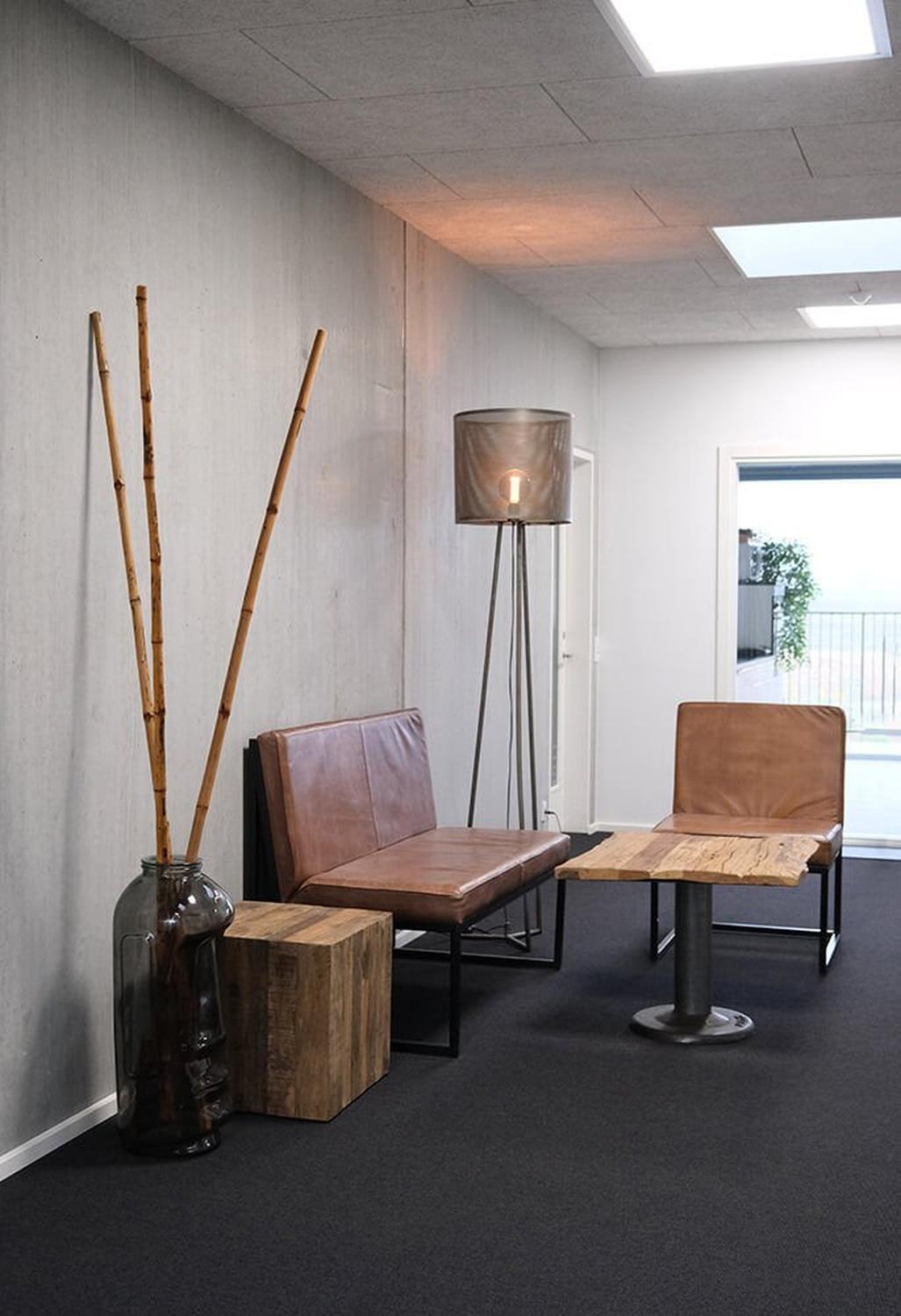 Stehlampe Kelly mit perforiertem Schirm - 200cm-Stehlampen-Trademark Living-le canapé