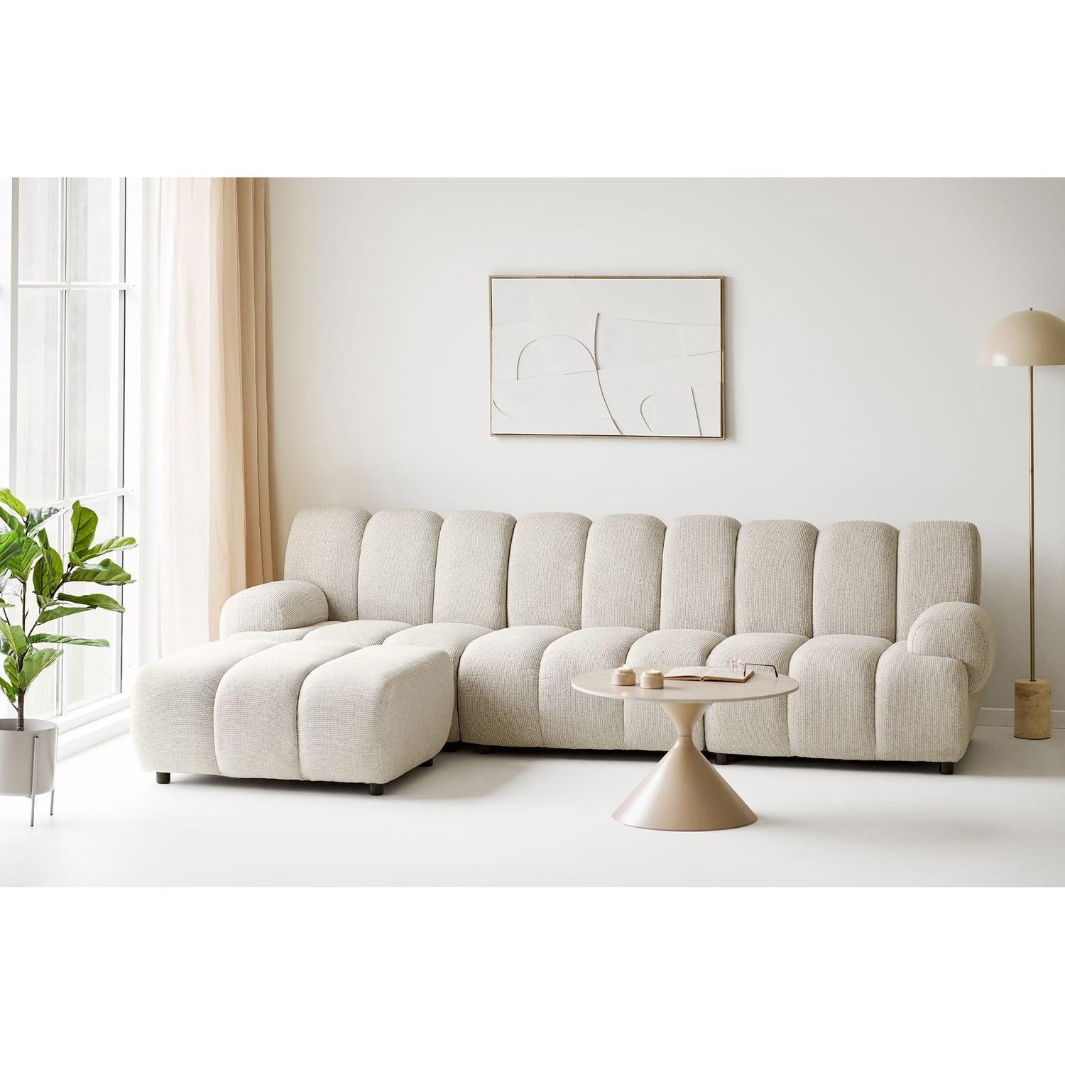 Stehleuchte Sheffield mit Marmorfuß 155cm - Beige-Stehlampen-House Nordic-le canapé