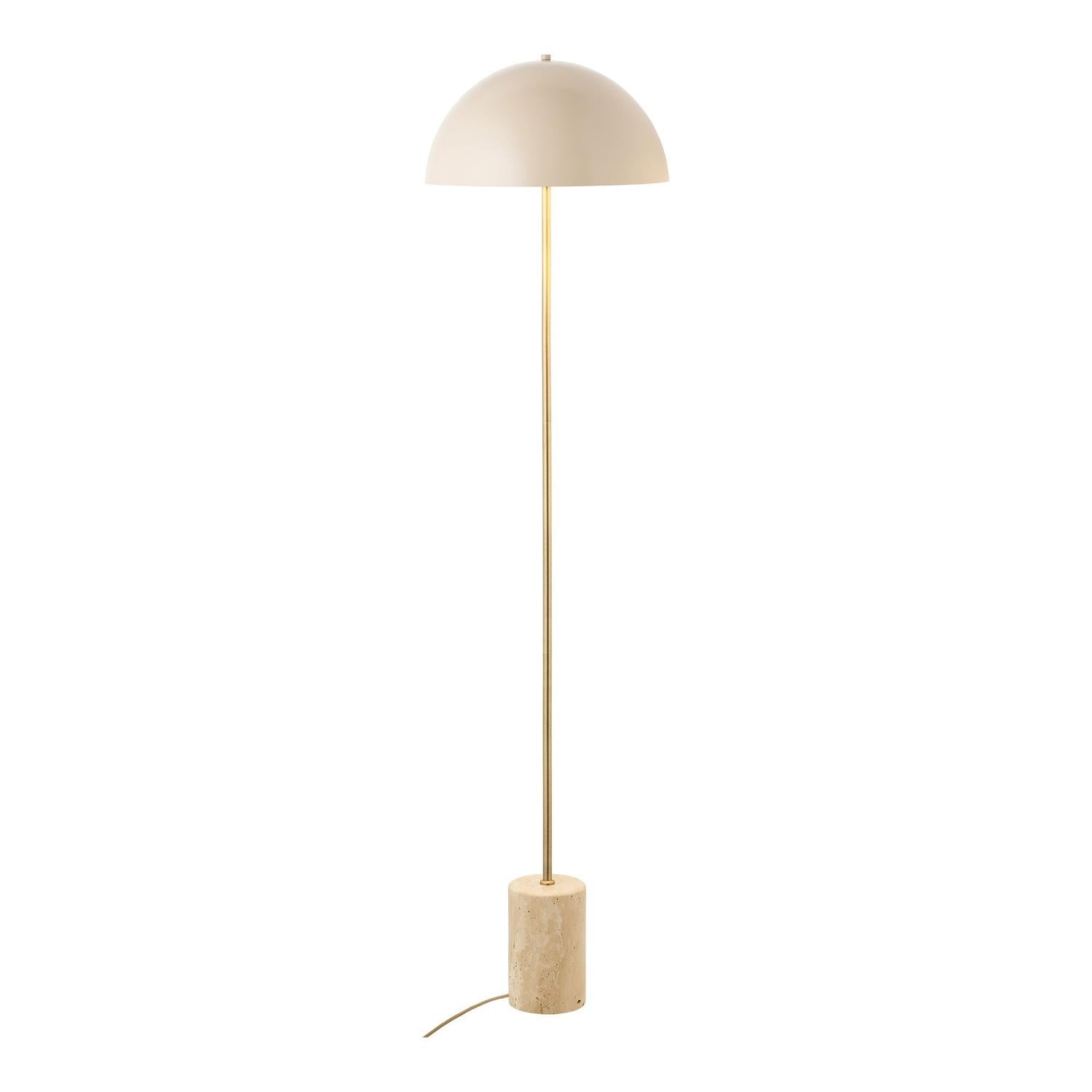 Stehleuchte Sheffield mit Marmorfuß 155cm - Beige-Stehlampen-House Nordic-le canapé