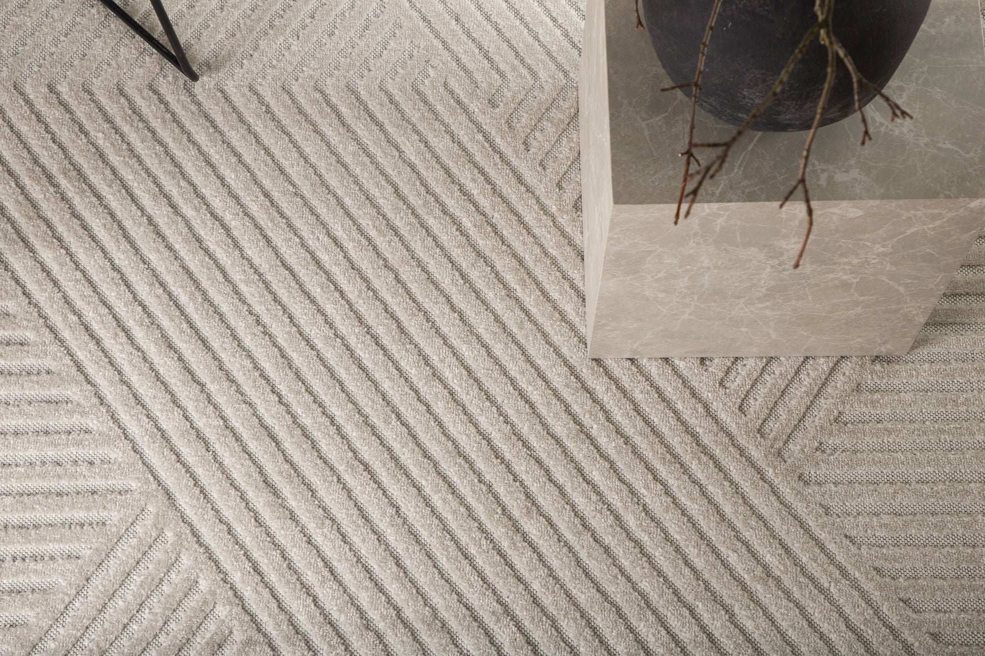 Teppich Aron 340*240cm - Weiß-Teppiche-Venture Home-le canapé