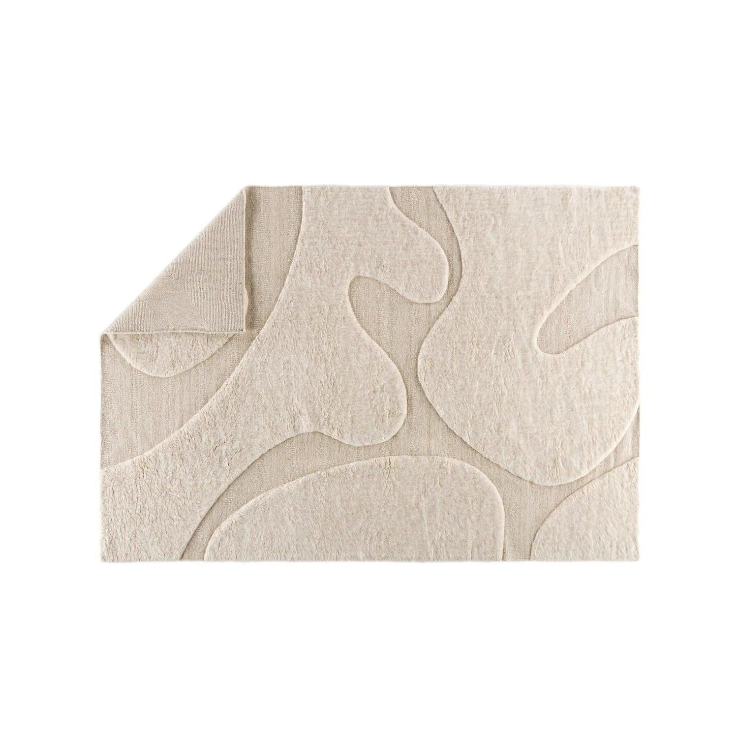 Teppich Boone aus Wolle & Baumwolle in 290*200 - Beige-Teppich-Venture Home-le canapé