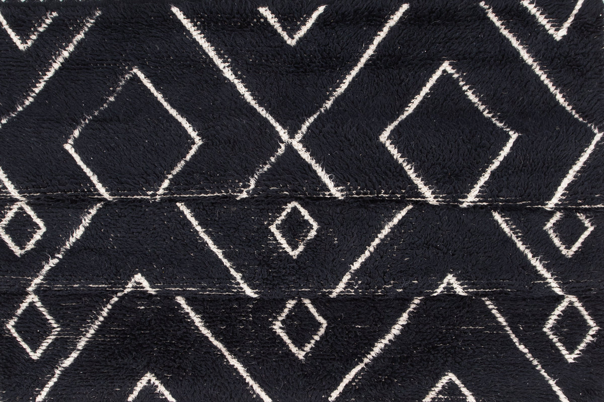 Teppich David mit Hochflor - Schwarz-Teppiche-Venture Home-le canapé
