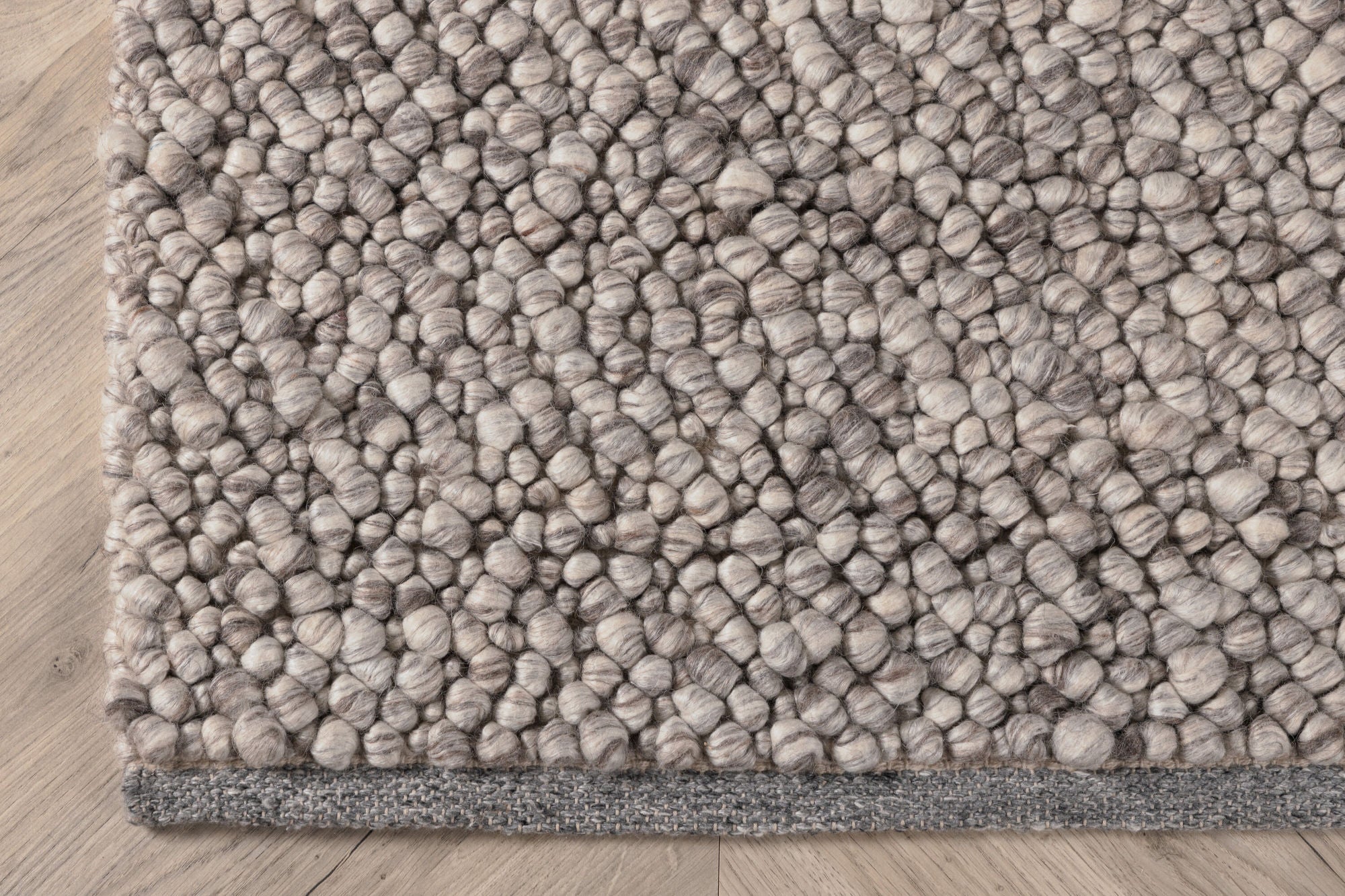 Teppich Jajru 350*250cm aus Wolle - Hellgrau-Teppich-Venture Home-le canapé