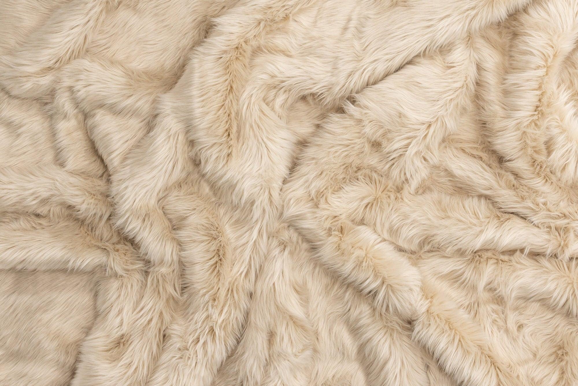 Teppich Katy aus Kunstfell 230*160cm - Beige-Teppich-Venture Home-le canapé