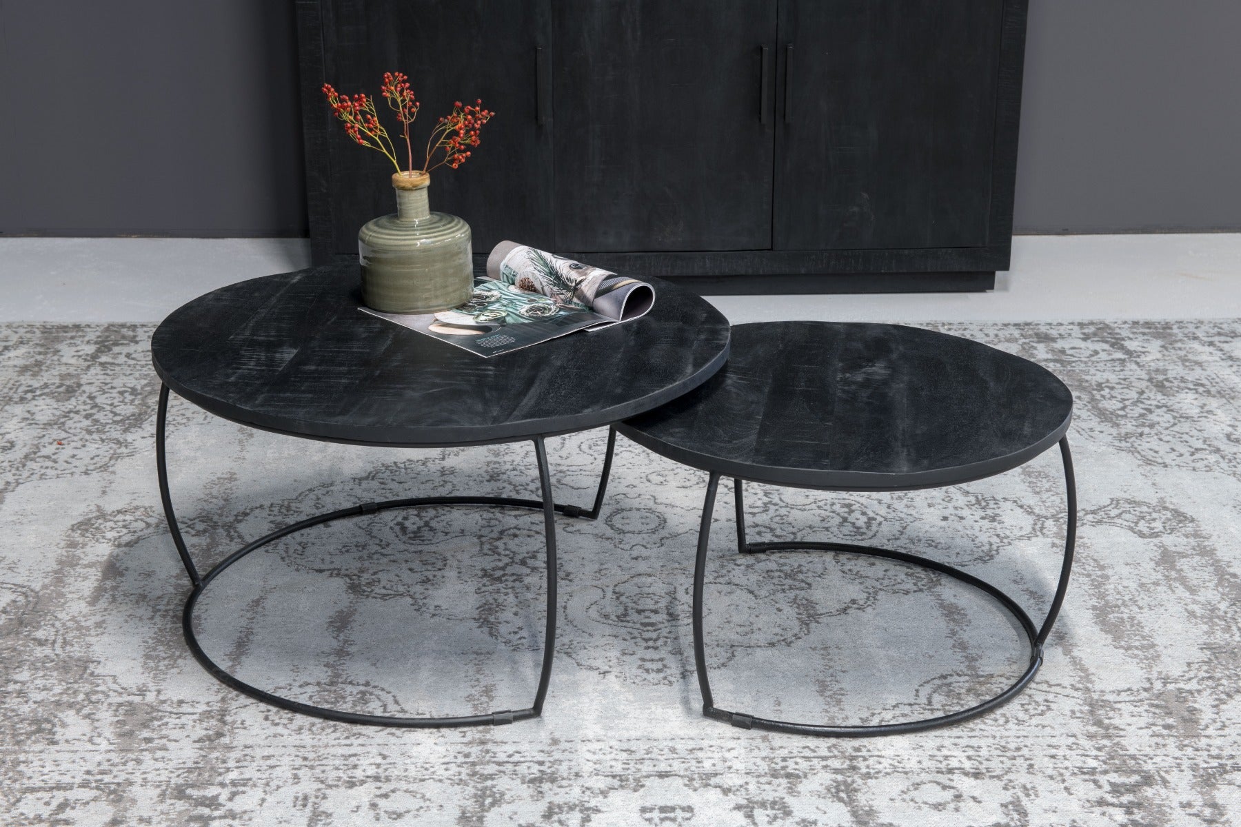 Teppich Kelly 290*200cm - Anthrazitgrau-Teppiche-Livingfurn-le canapé