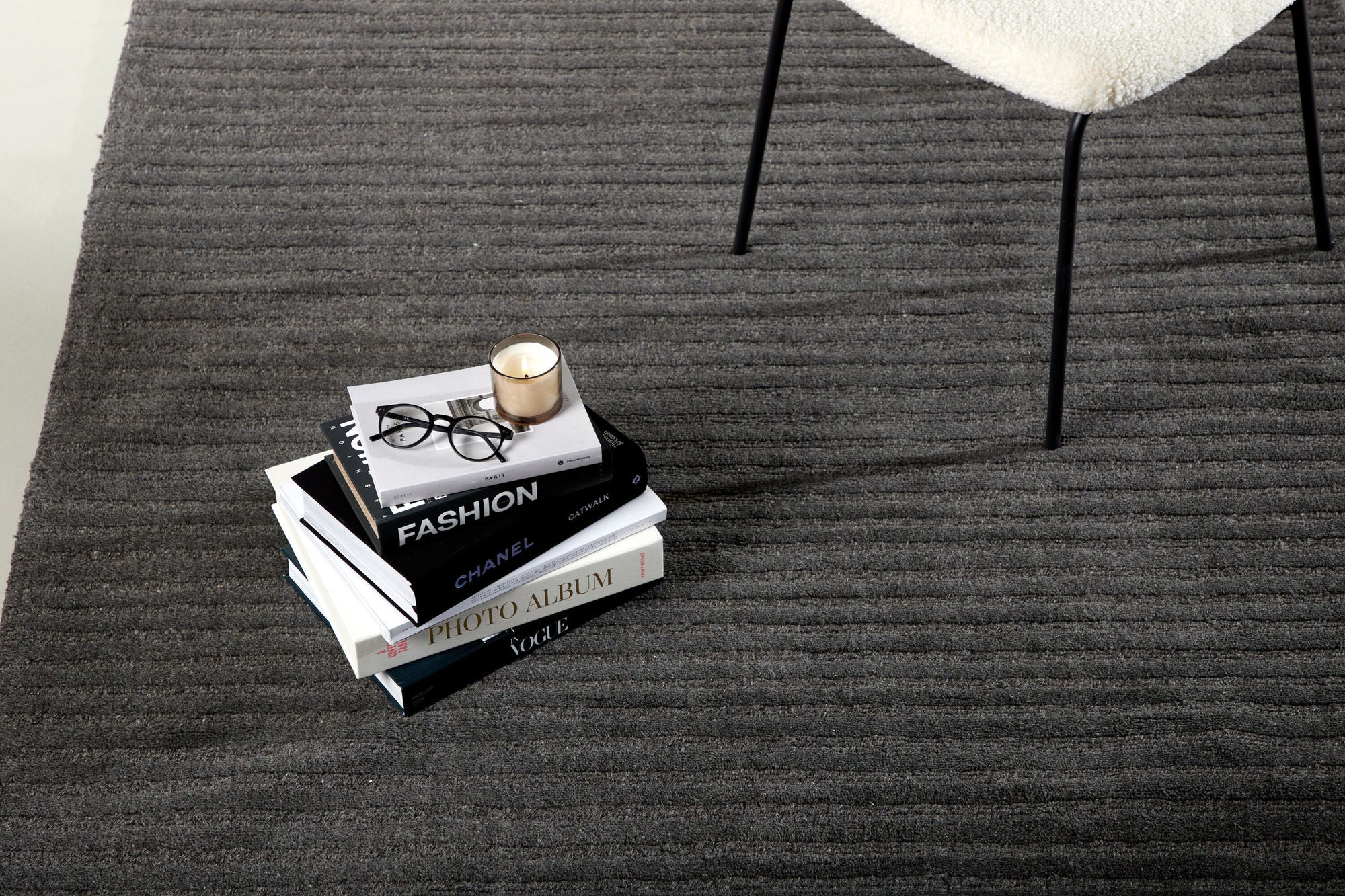 Teppich Milton 230*160cm - Dunkelgrau-Teppich-Venture Home-le canapé