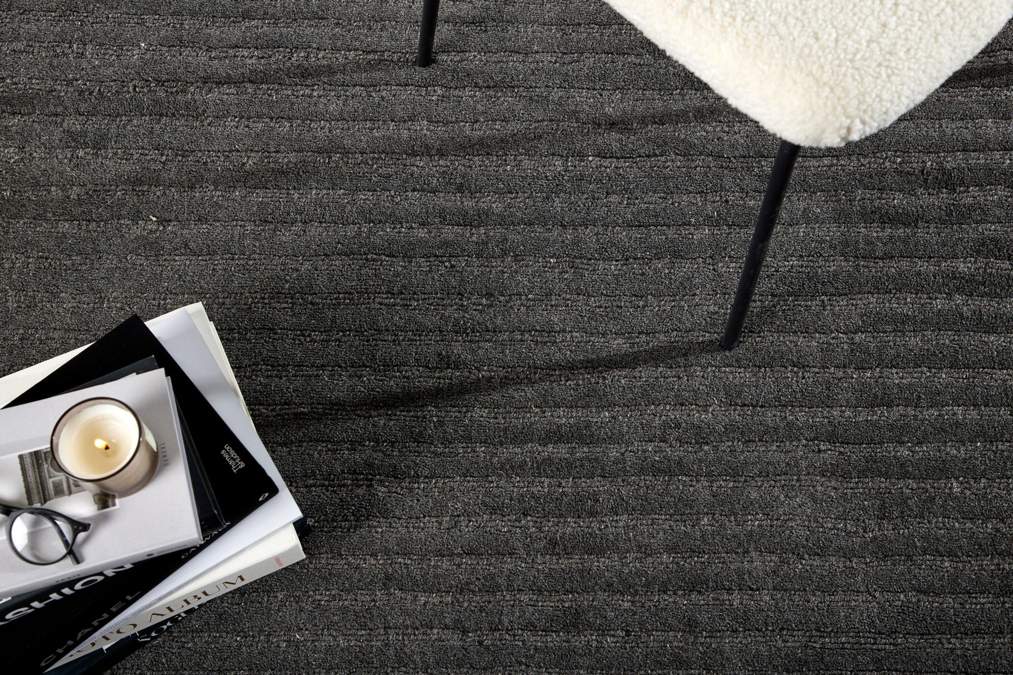 Teppich Milton 230*160cm - Dunkelgrau-Teppich-Venture Home-le canapé