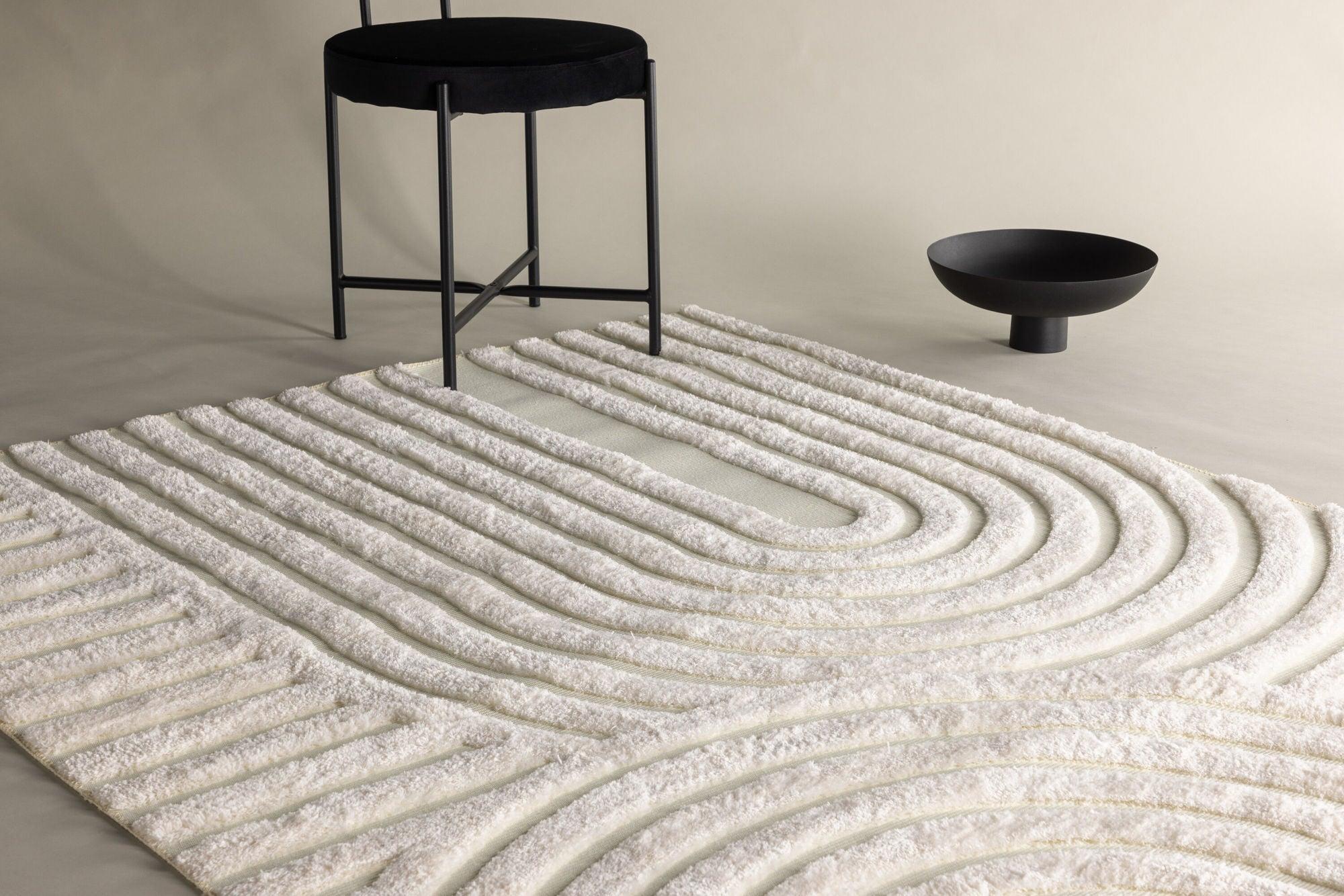 Teppich Nikita 290*200cm - Weiß-Teppiche-Venture Home-le canapé