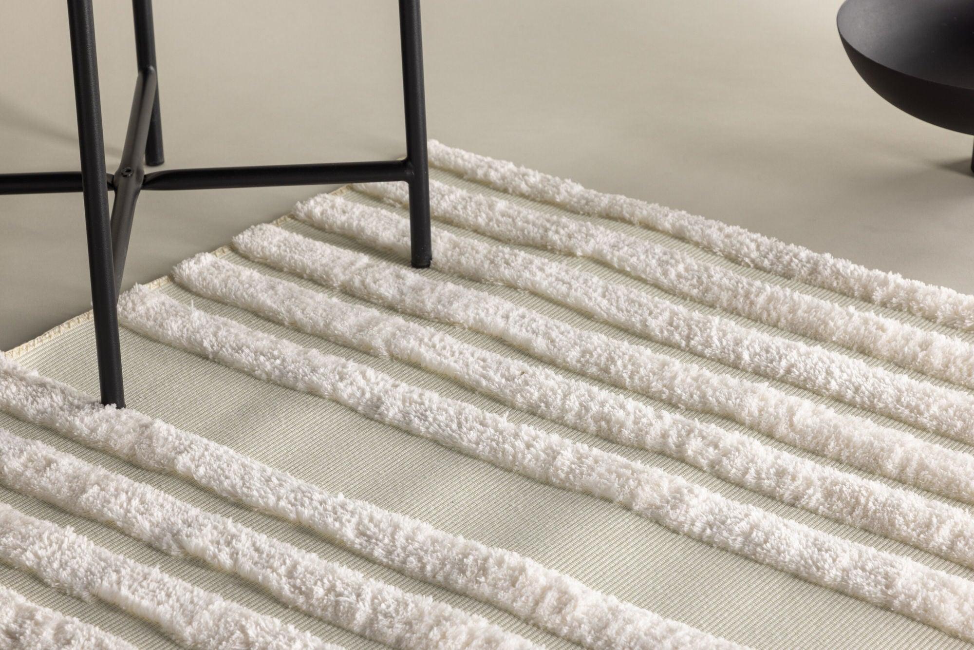 Teppich Nikita 290*200cm - Weiß-Teppiche-Venture Home-le canapé