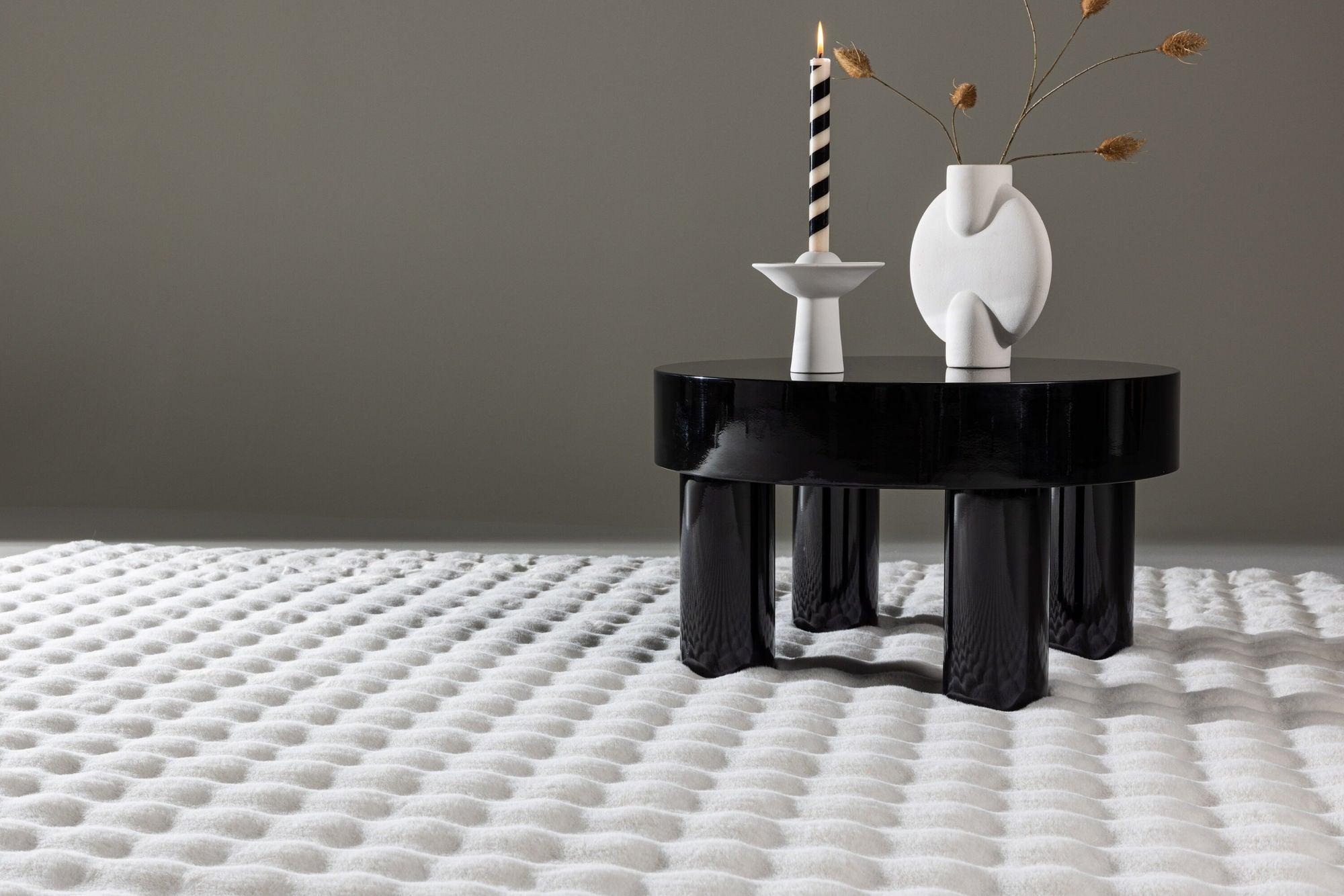 Teppich Novis 160*230cm - Weiß-Teppich-Venture Home-le canapé