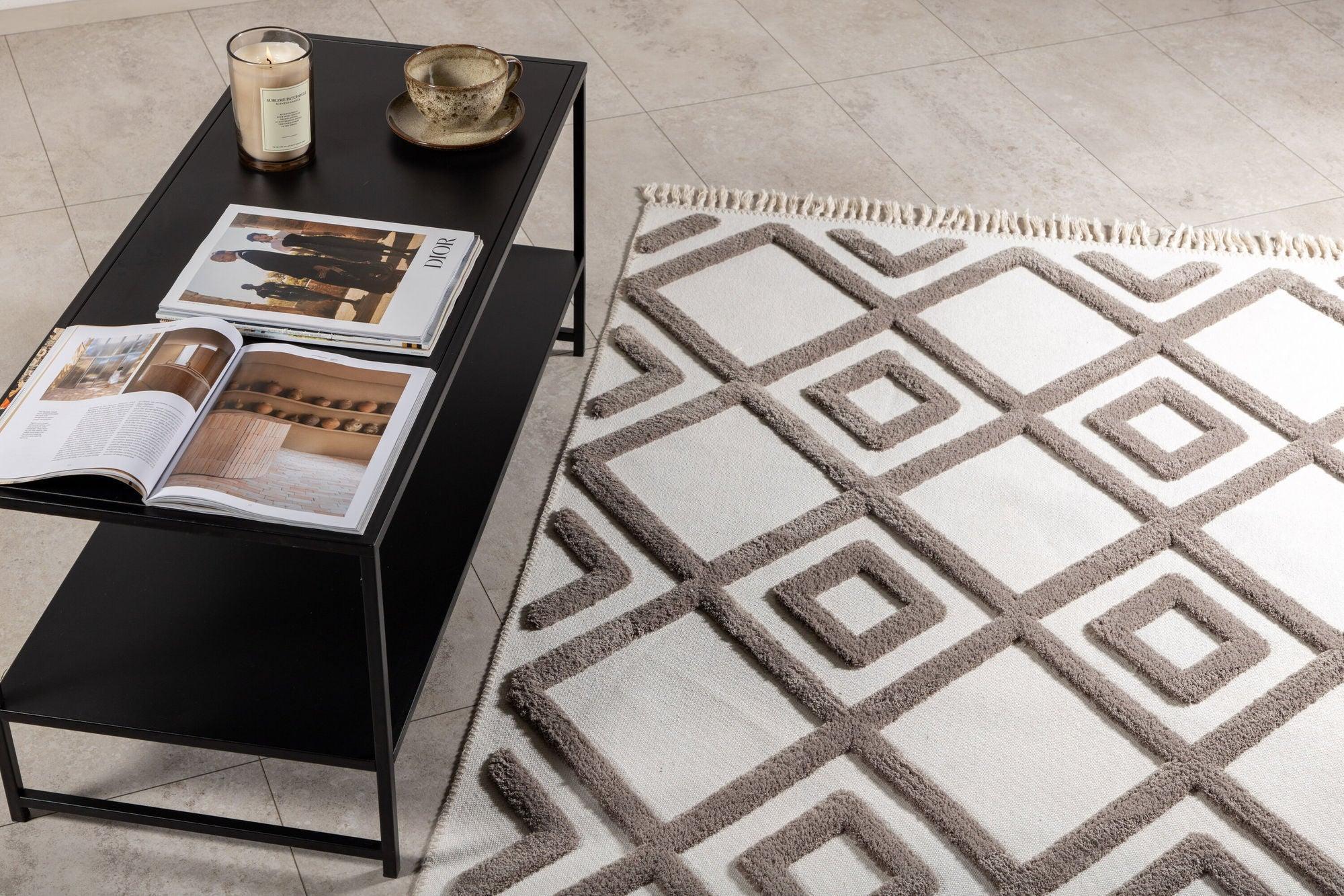 Teppich Towa 160*230cm - Nougat-Teppiche-Venture Home-le canapé