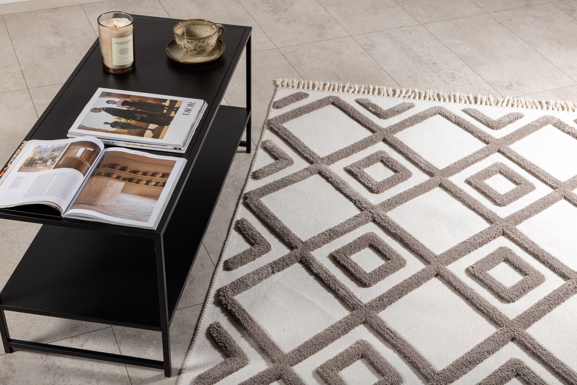 Teppich Towa 300*200cm - Nougat-Teppiche-Venture Home-le canapé