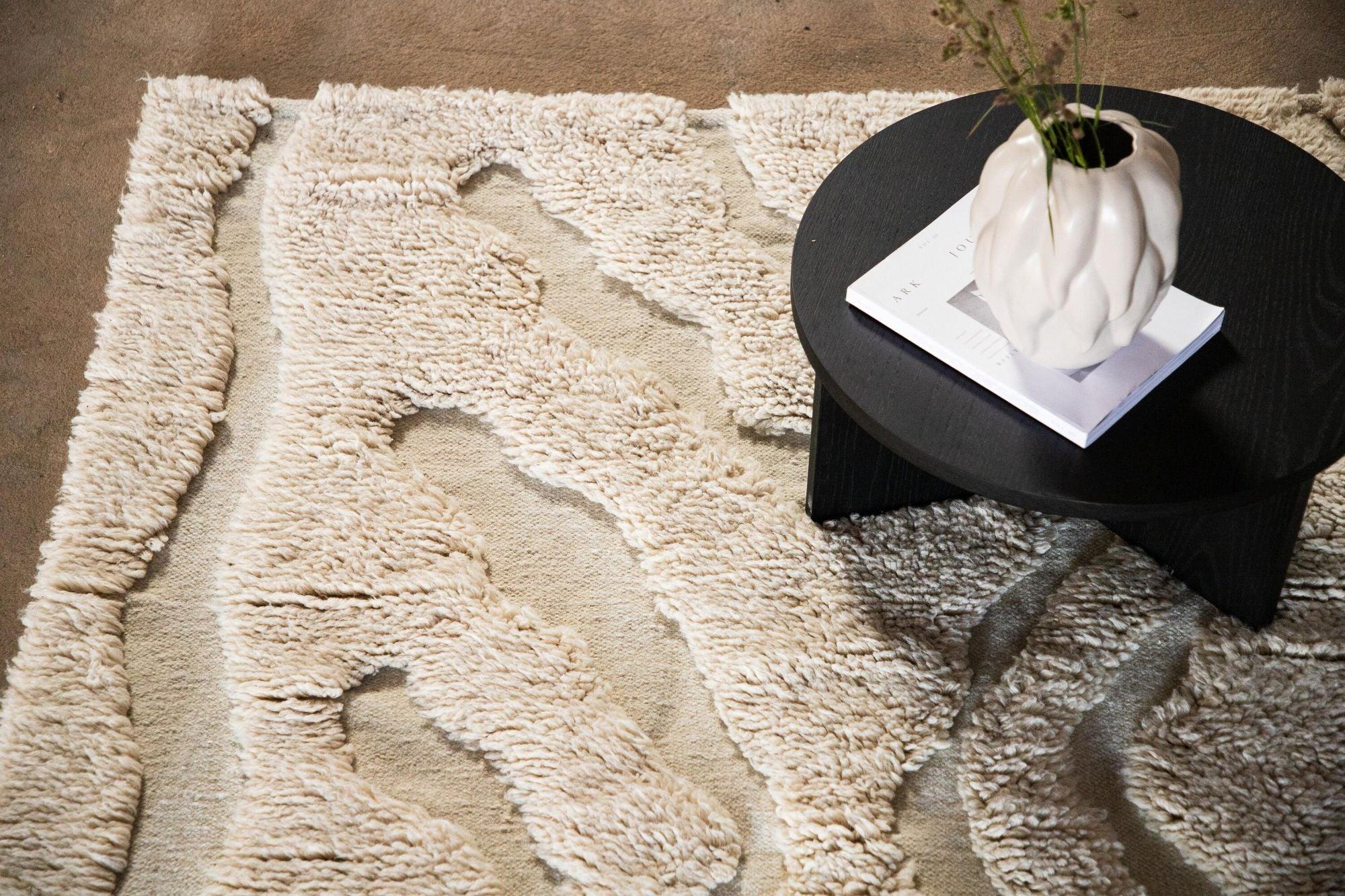Teppich Trondheim x Josefin Lustig 200*300cm - Beige/Weiß-Teppich-Vind-le canapé