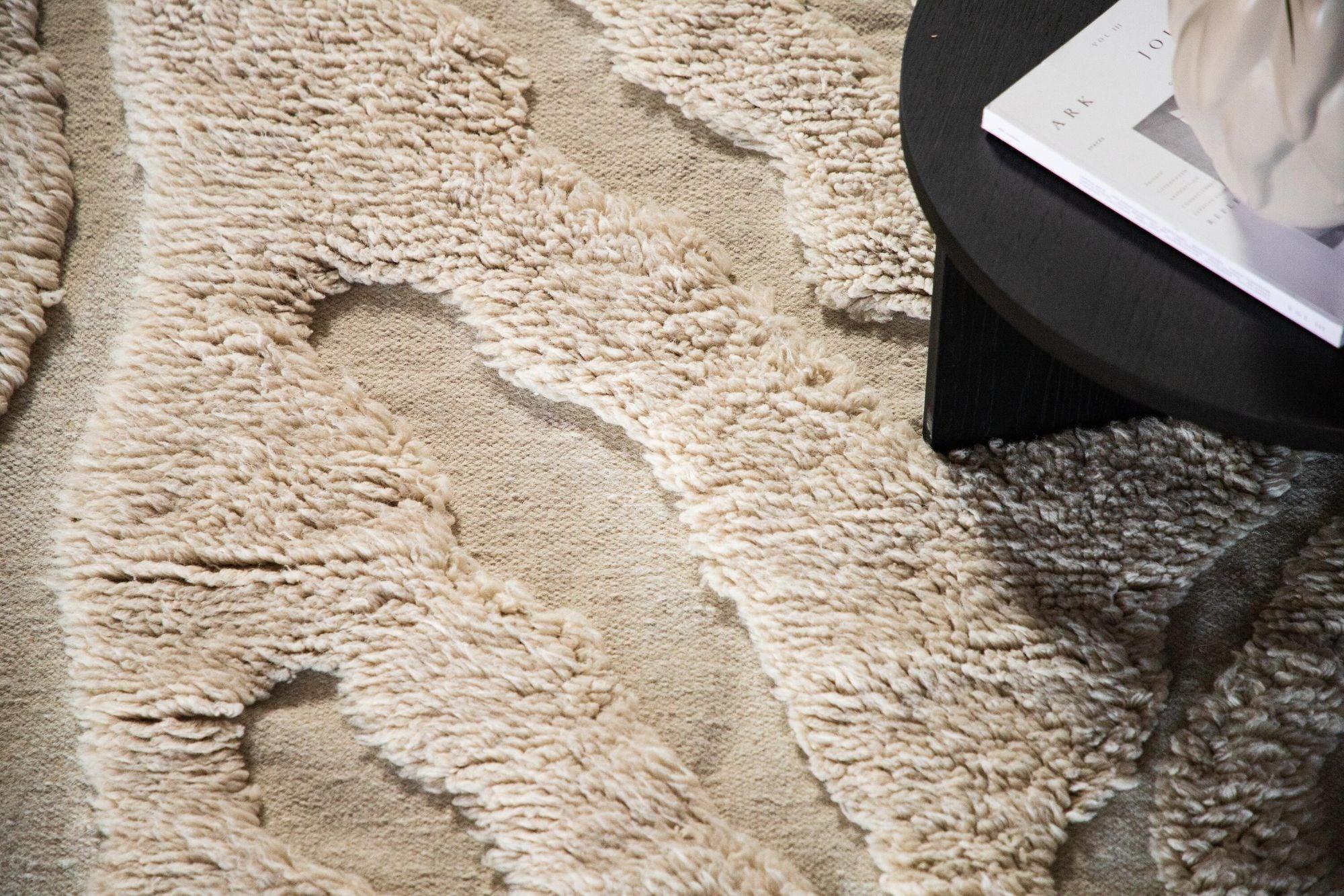 Teppich Trondheim x Josefin Lustig 200*300cm - Beige/Weiß-Teppich-Vind-le canapé