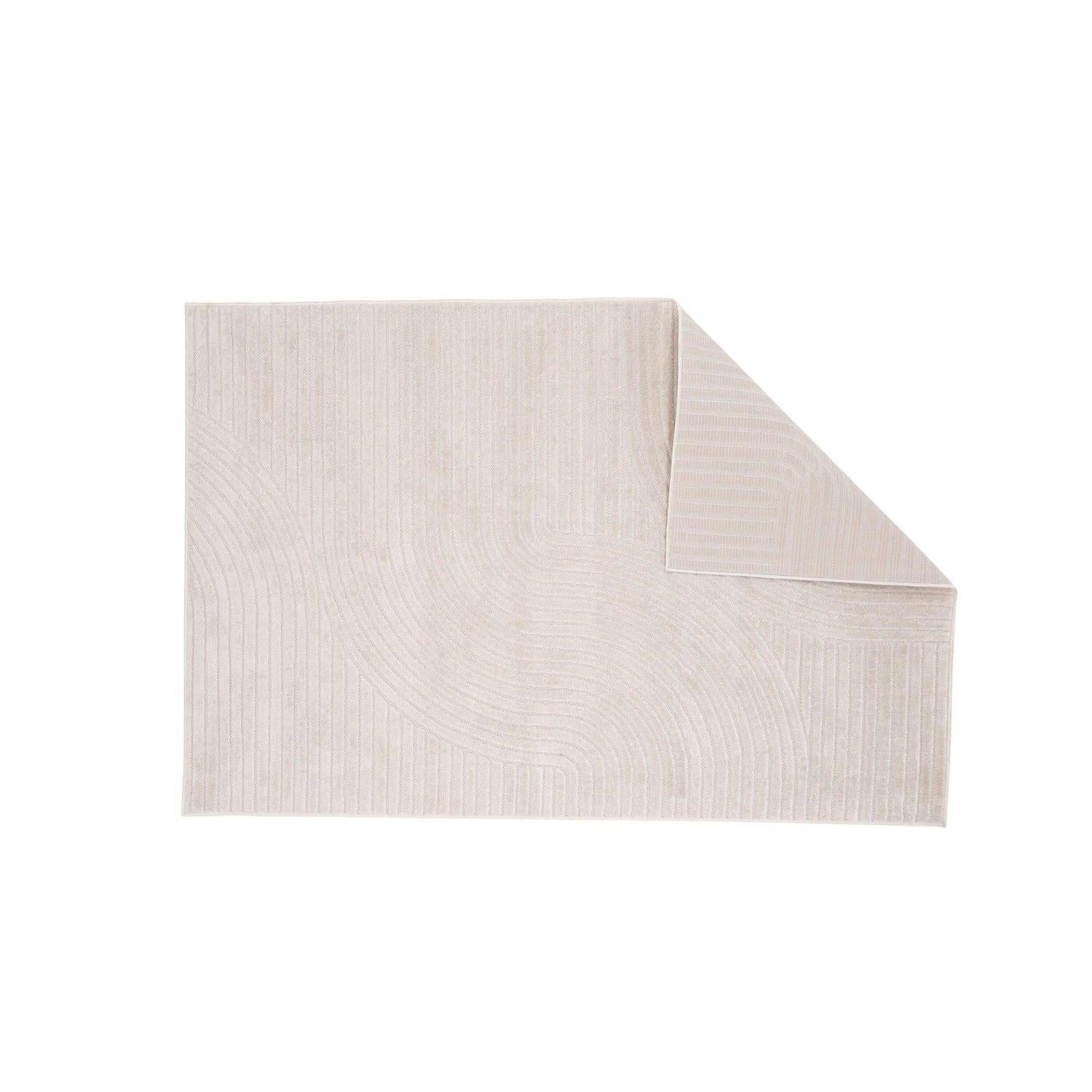Teppich Vince Solar Rechteckig 230*160cm - Weiß-Teppich-Venture Home-le canapé