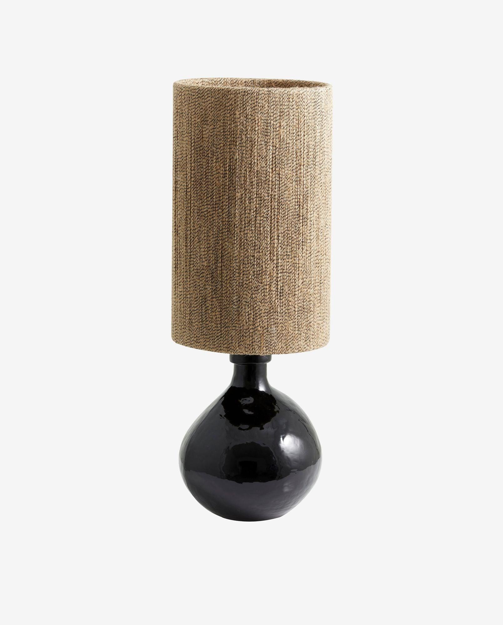 Tischlampe DISSA - Schwarz/Natur-Tischlampen-Nordal A/S-le canapé