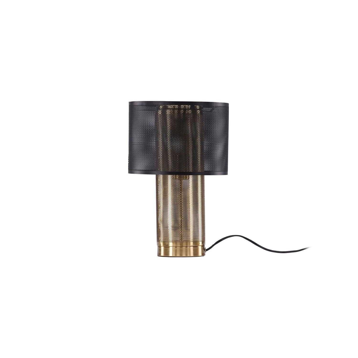 Tischlampe Gap - Gold & Schwarzes Metall-Tischlampen-Venture Home-le canapé
