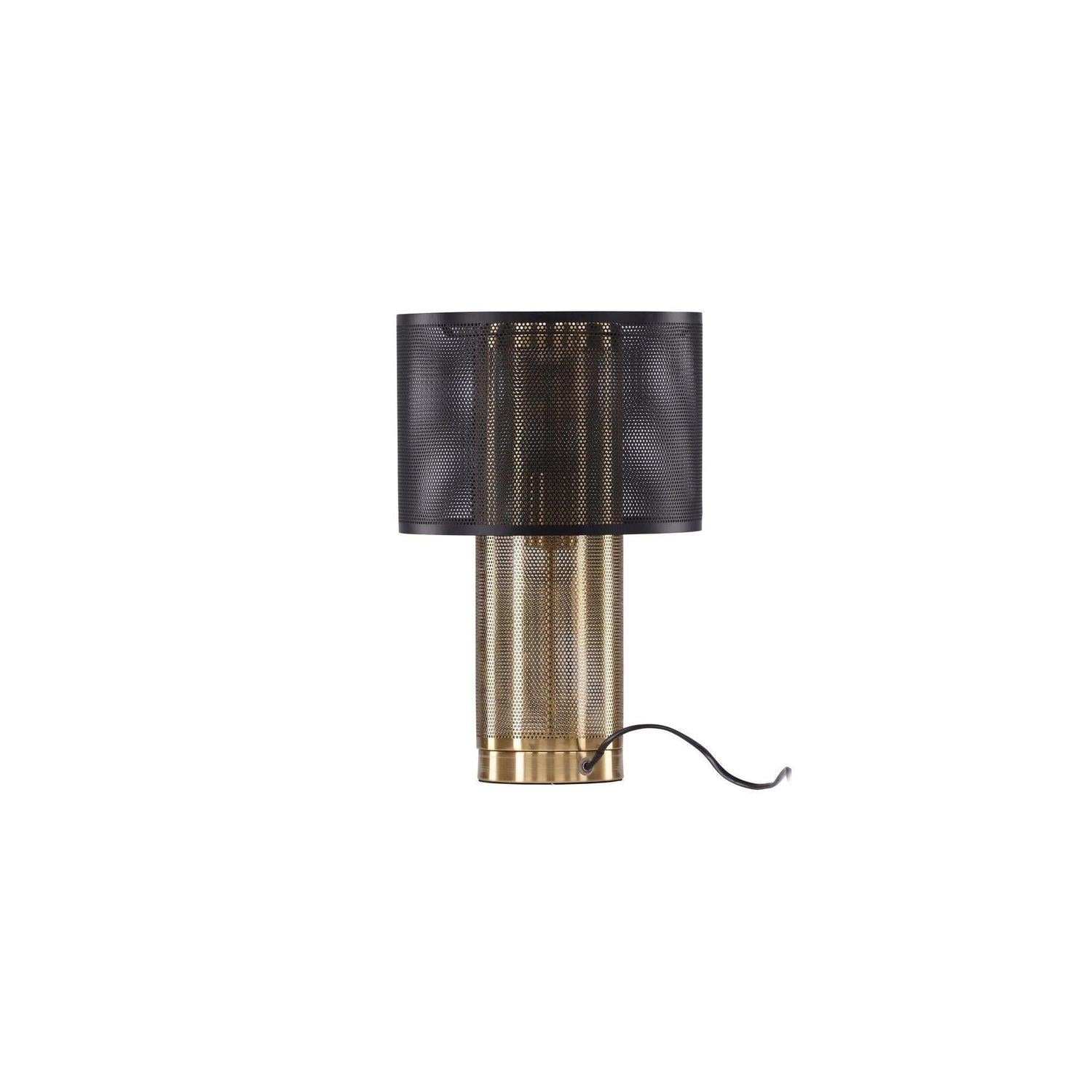 Tischlampe Gap - Gold & Schwarzes Metall-Tischlampen-Venture Home-le canapé