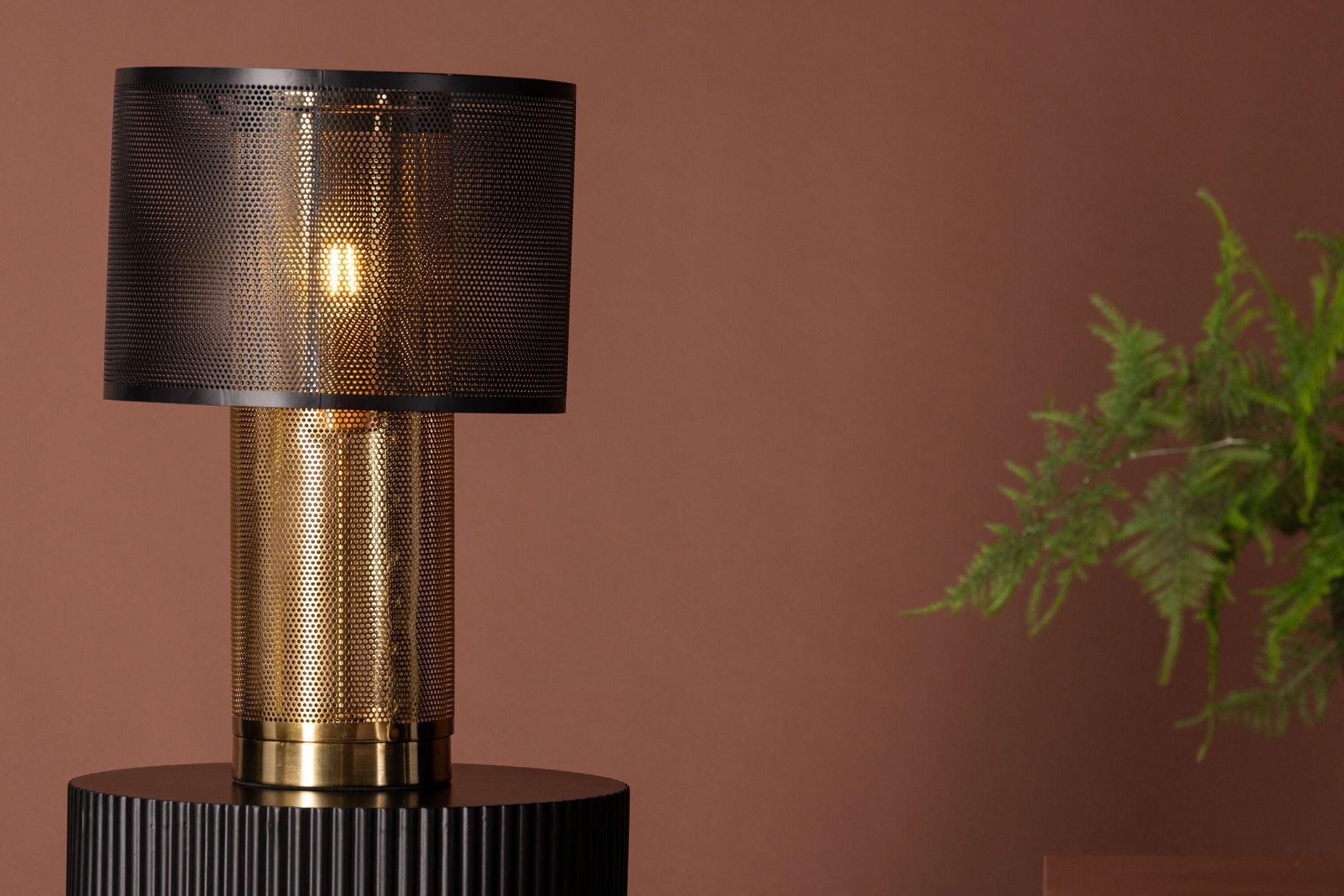 Tischlampe Gap - Gold & Schwarzes Metall-Tischlampen-Venture Home-le canapé