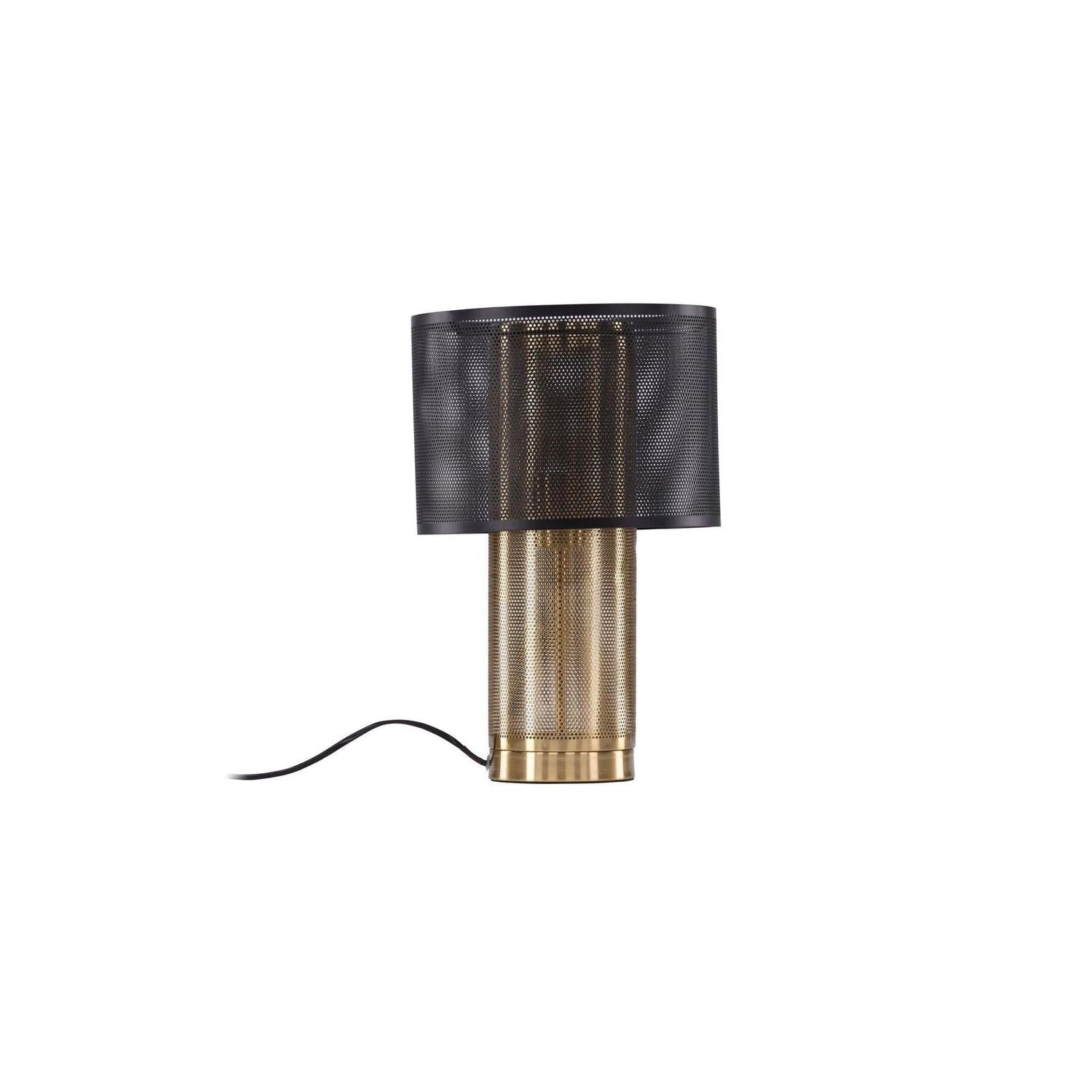 Tischlampe Gap - Gold & Schwarzes Metall-Tischlampen-Venture Home-le canapé