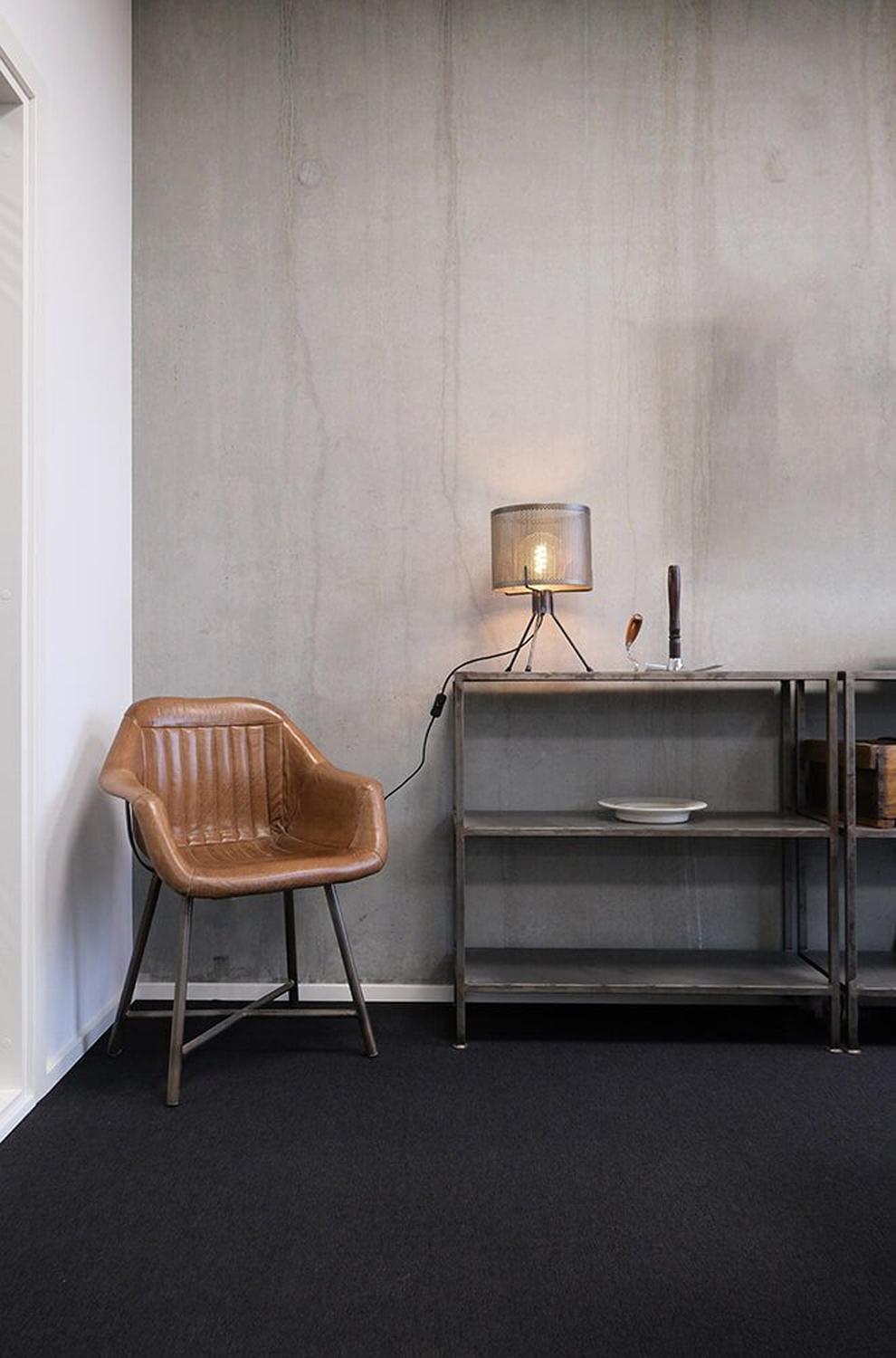 Tischlampe Kelly mit perforiertem Schirm aus Eisen-Tischlampe-Trademark Living-le canapé