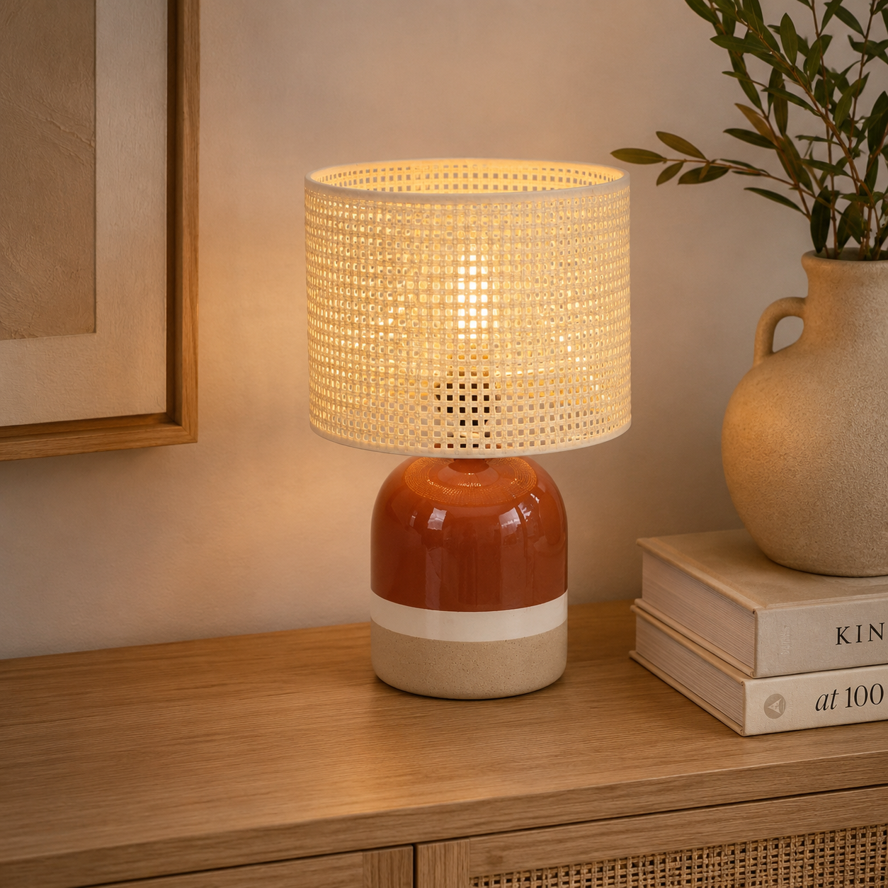 Tischlampe Sahara Gr. S - Beige-Tischlampen-Pole to Pole-le canapé