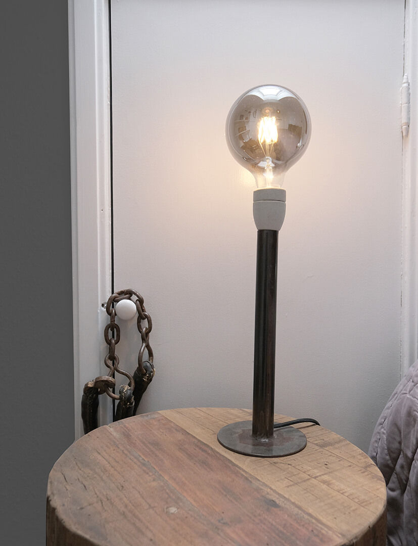 Tischlampen Leonardo aus Eisen, 2er-Set - Schwarz-Tischlampen-Trademark Living-le canapé