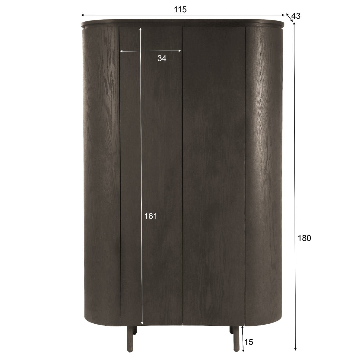 Tobago Espresso 180 cm-Livingfurn-le canapé