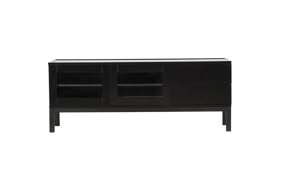 TV-Lowboard Alcoa 150cm - Schwarz-TV-lowboards-Venture Home-le canapé