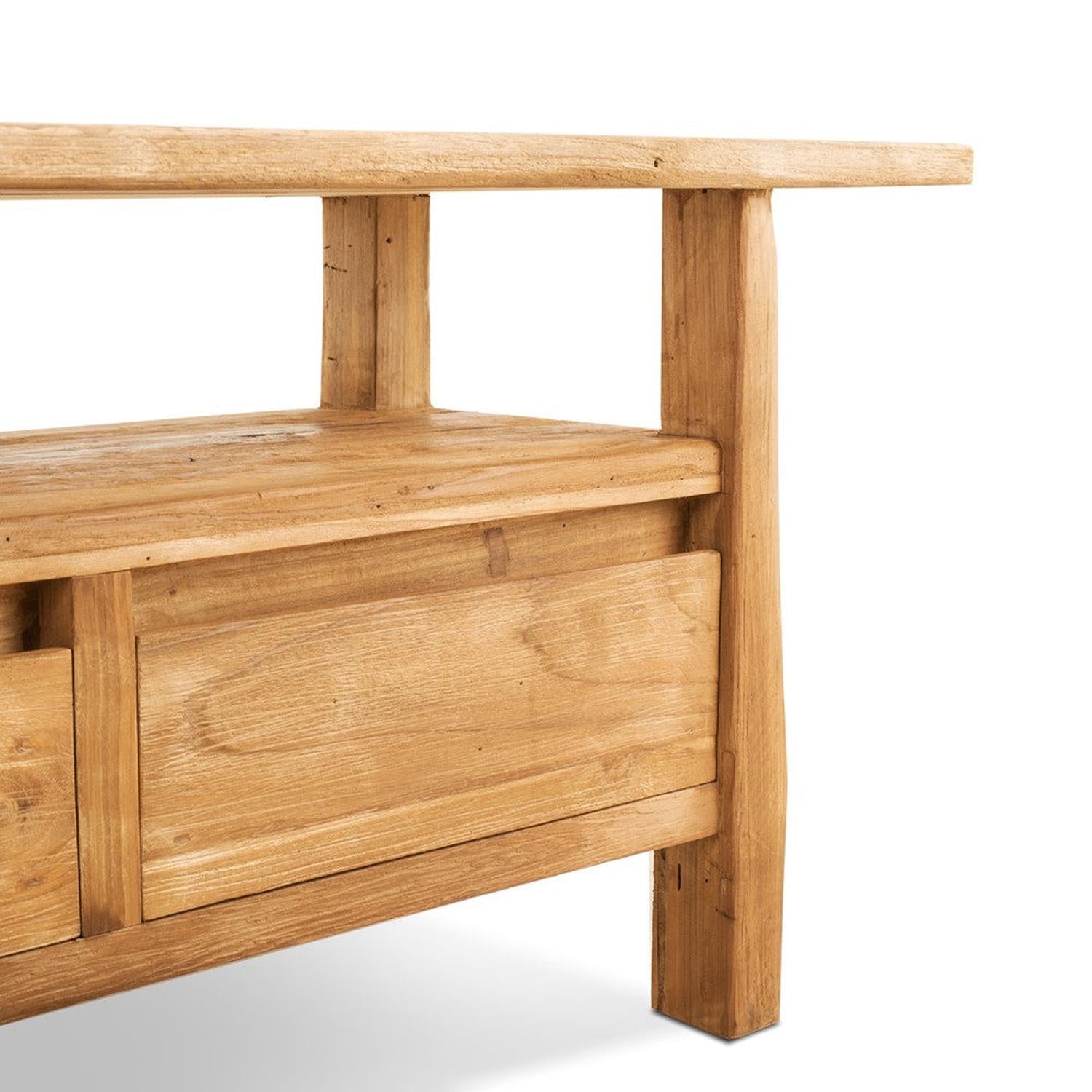 TV-Lowboard Blora 150cm aus Teakholz - Hellbraun-Benoa-le canapé